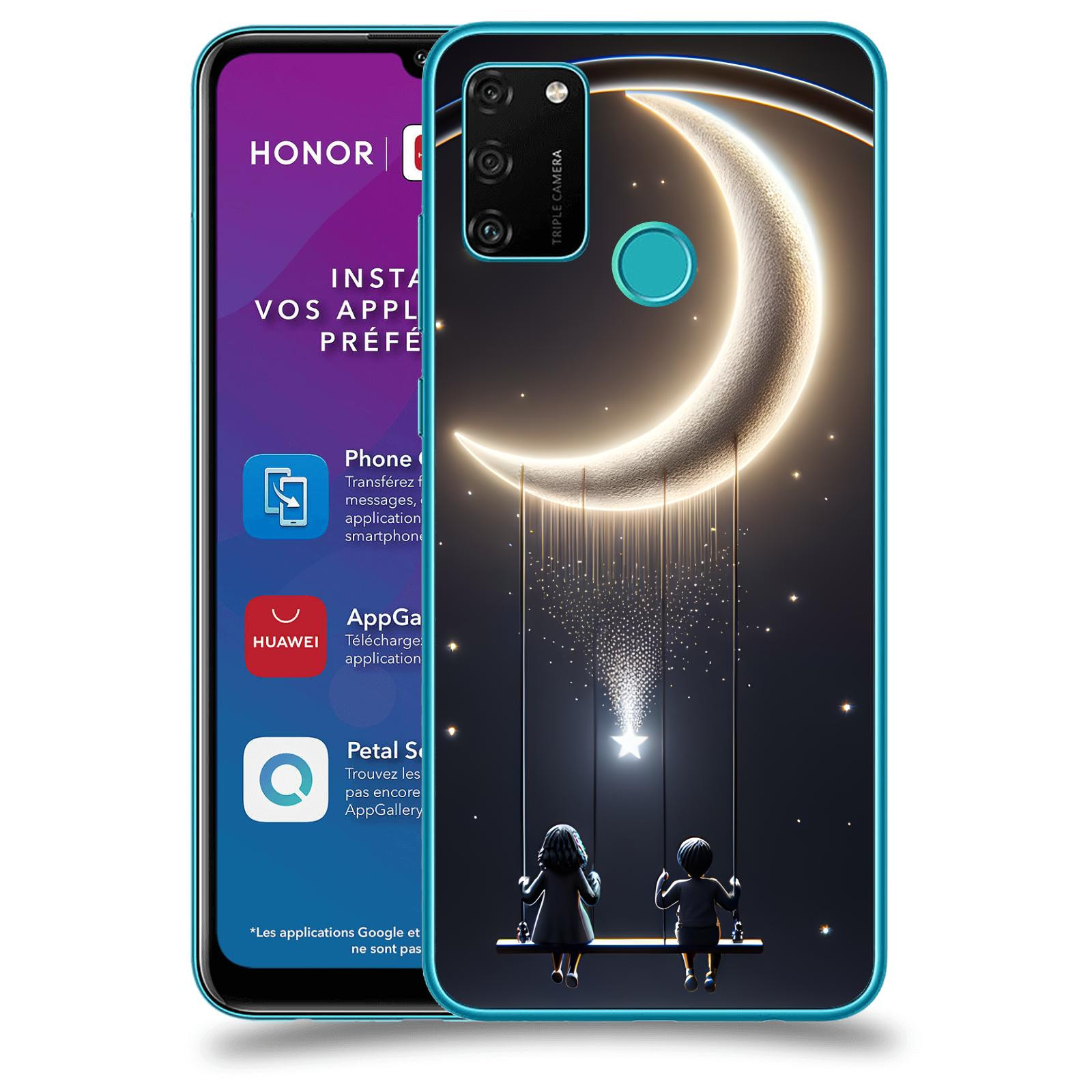 ACOVER Kryt na mobil Honor 9A - Love on the Moon 2