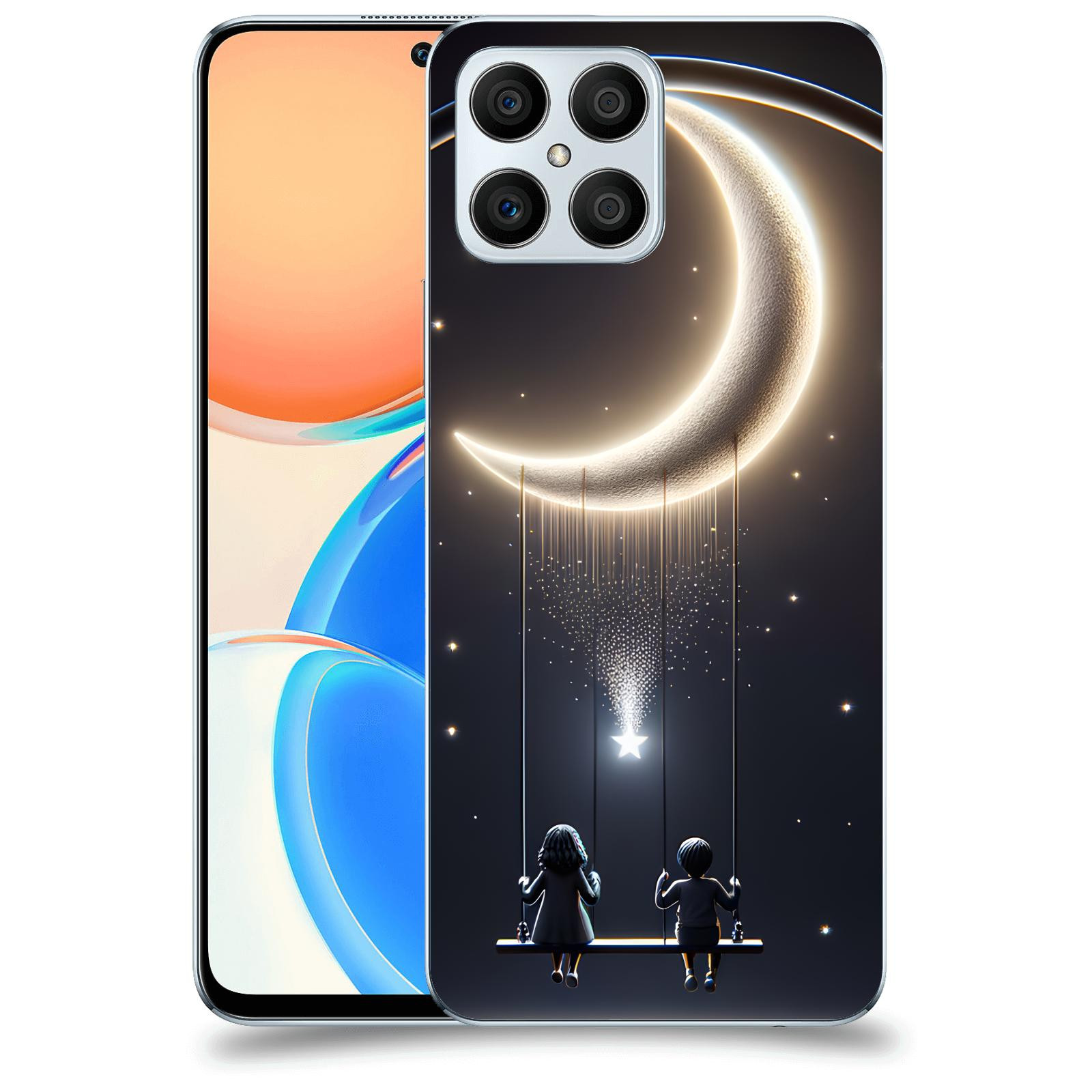 ACOVER Kryt na mobil Honor X8 5G - Love on the Moon 2