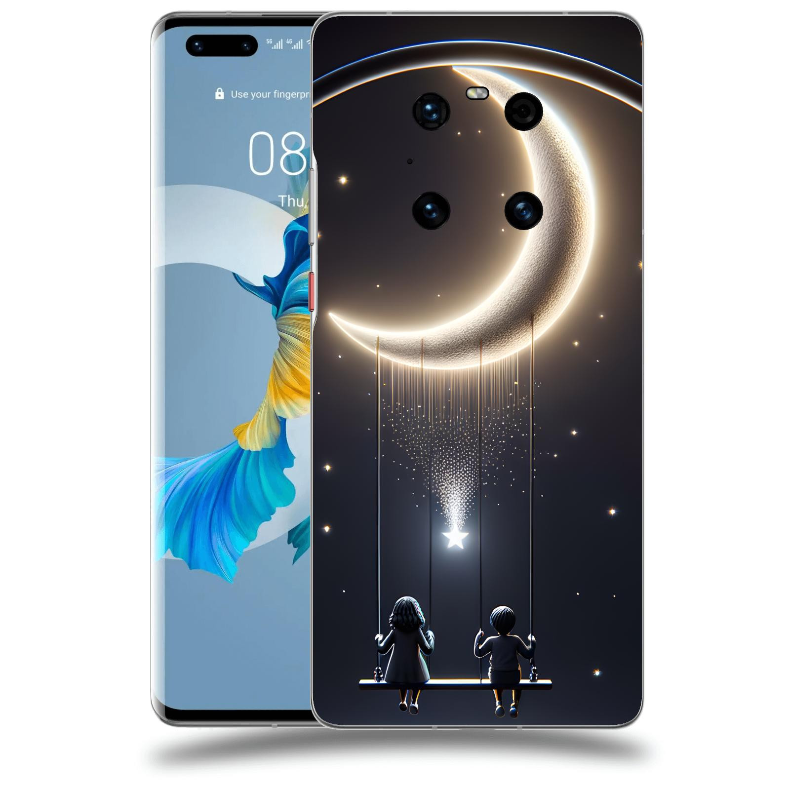 ACOVER Kryt na mobil Huawei Mate 40 Pro - Love on the Moon 2