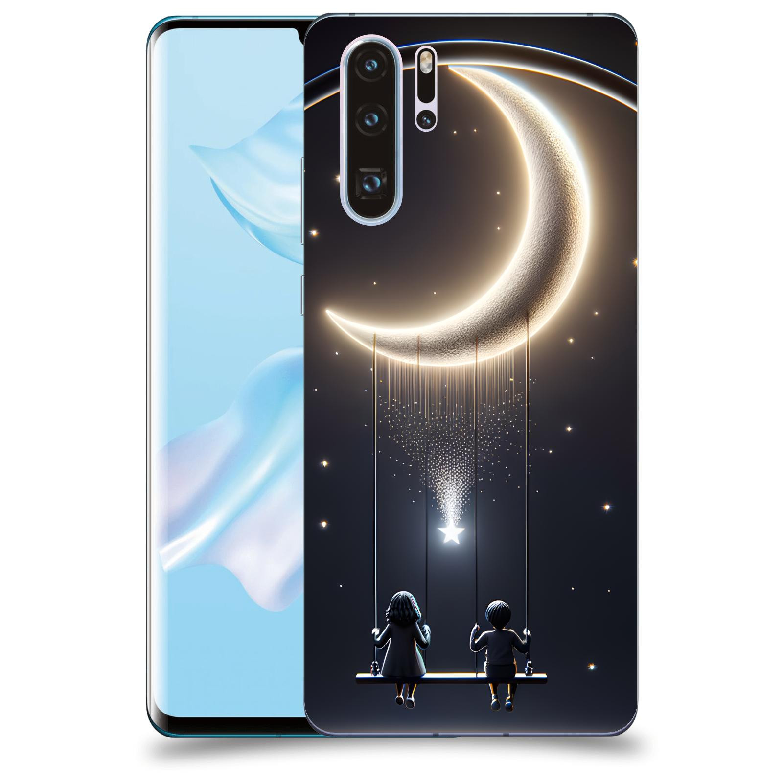 ACOVER Kryt na mobil Huawei P30 - Love on the Moon 2