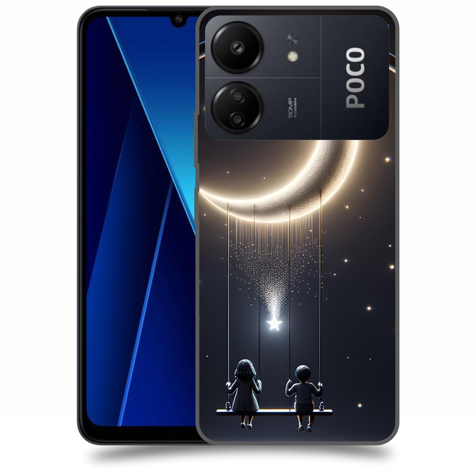 ACOVER Kryt na mobil Poco C65 - Love on the Moon 2