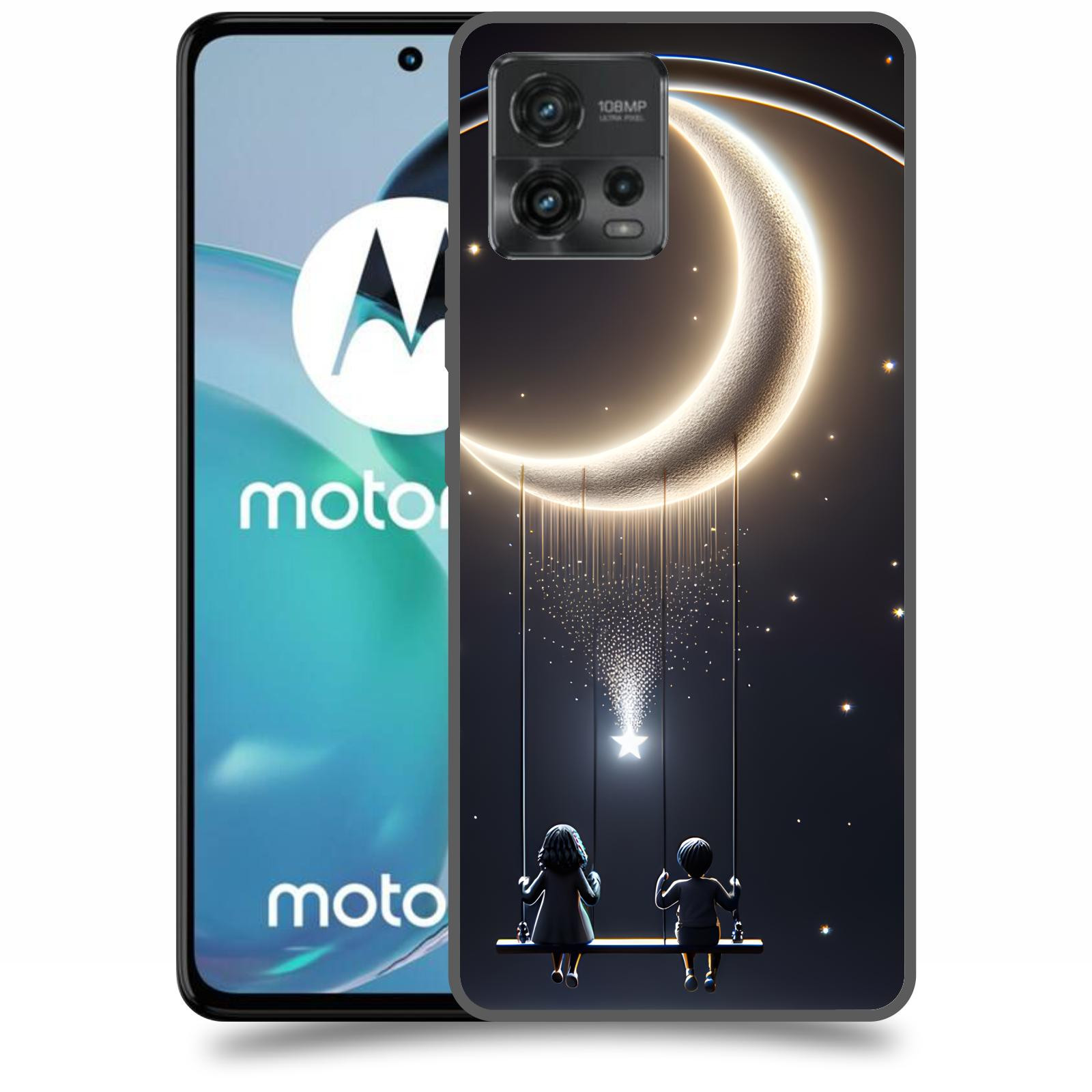 ACOVER Kryt na mobil Motorola Moto G72 - Love on the Moon 2