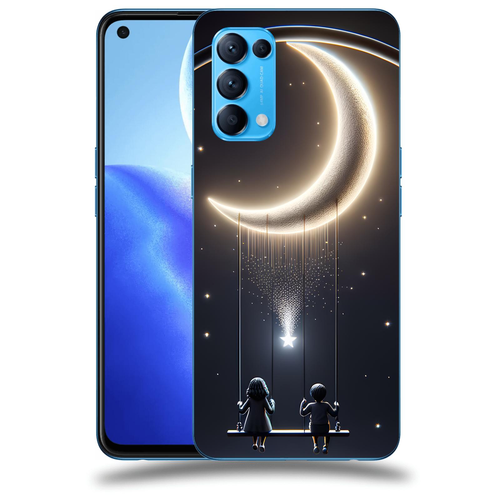 ACOVER Kryt na mobil OPPO Reno 5 5G - Love on the Moon 2