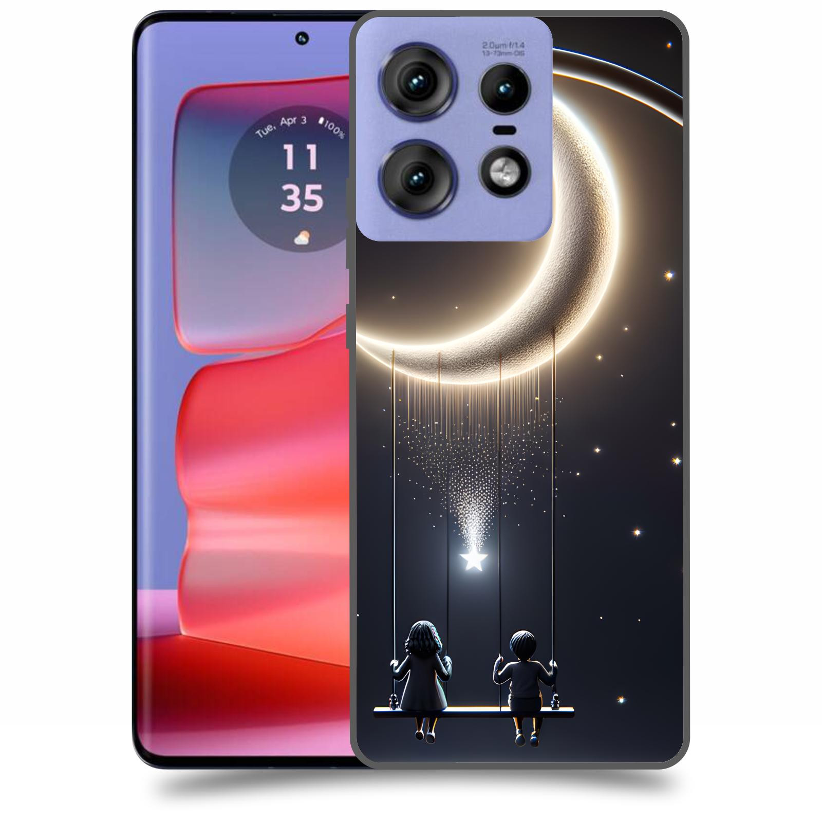 ACOVER Kryt na mobil Motorola Edge 50 Pro - Love on the Moon 2