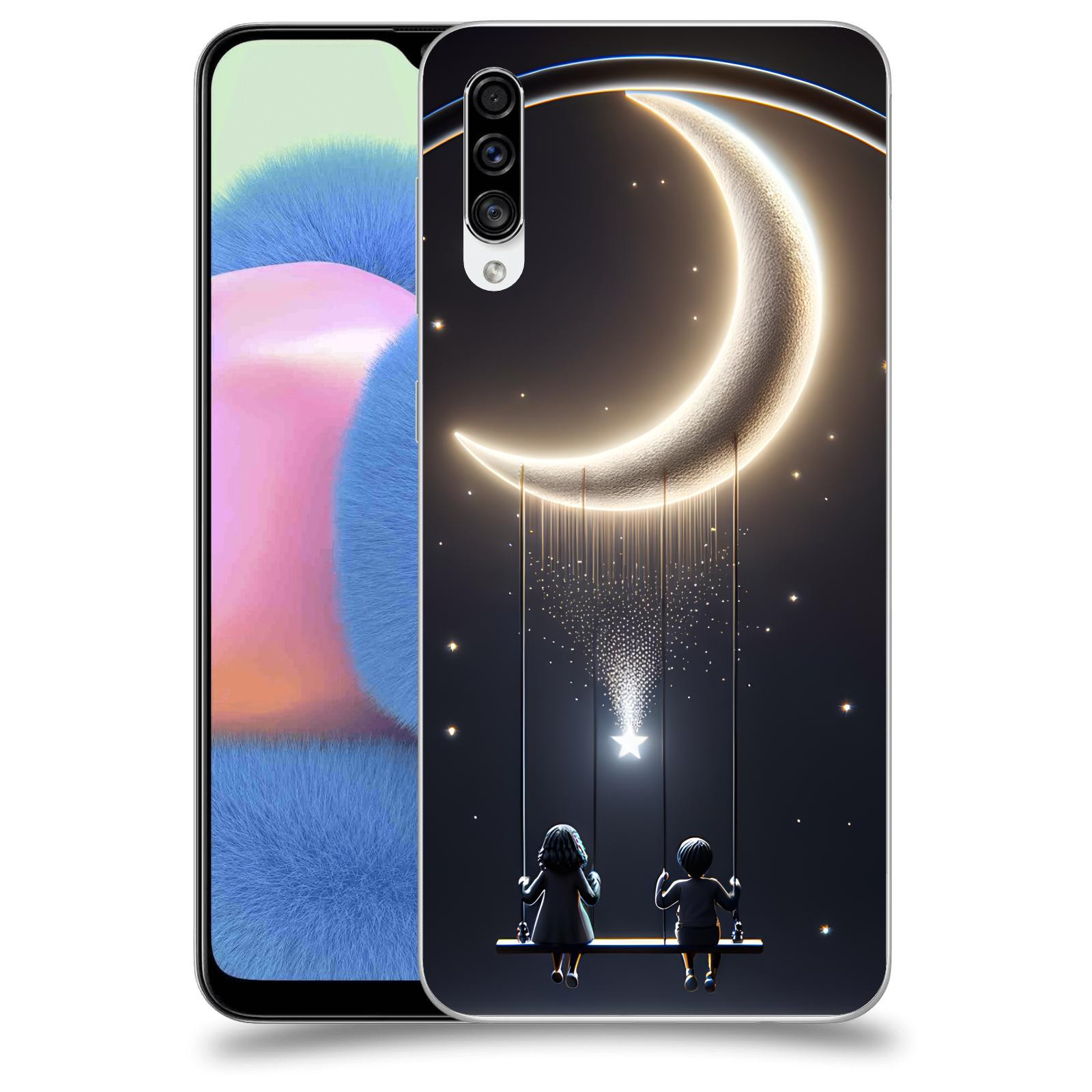 ACOVER Kryt na mobil Samsung Galaxy A30s A307F - Love on the Moon 2
