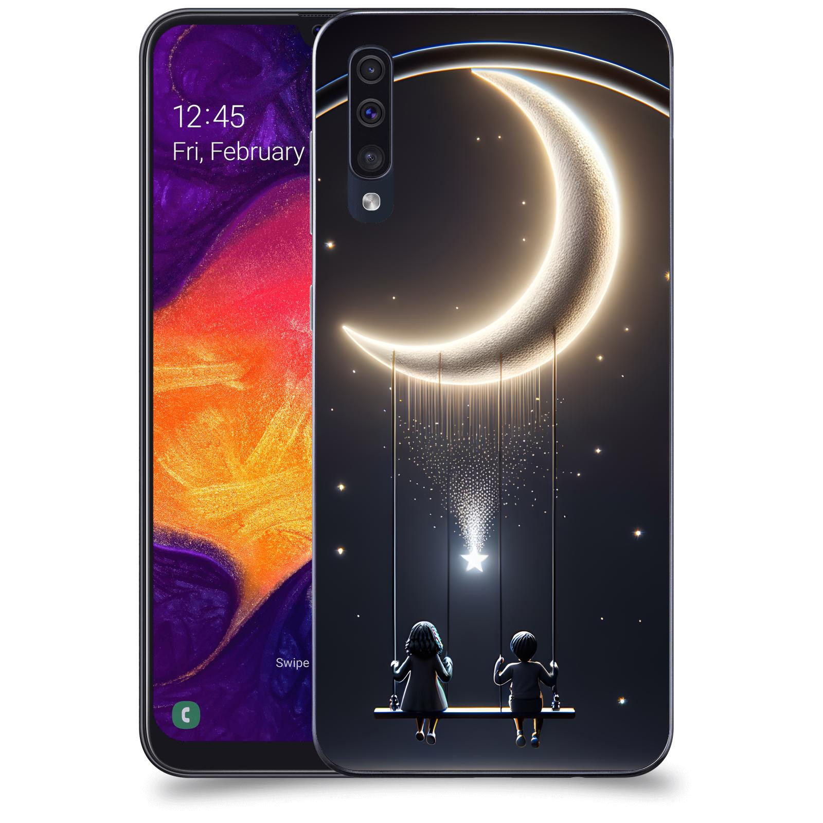 ACOVER Kryt na mobil Samsung Galaxy A50 A505F - Love on the Moon 2