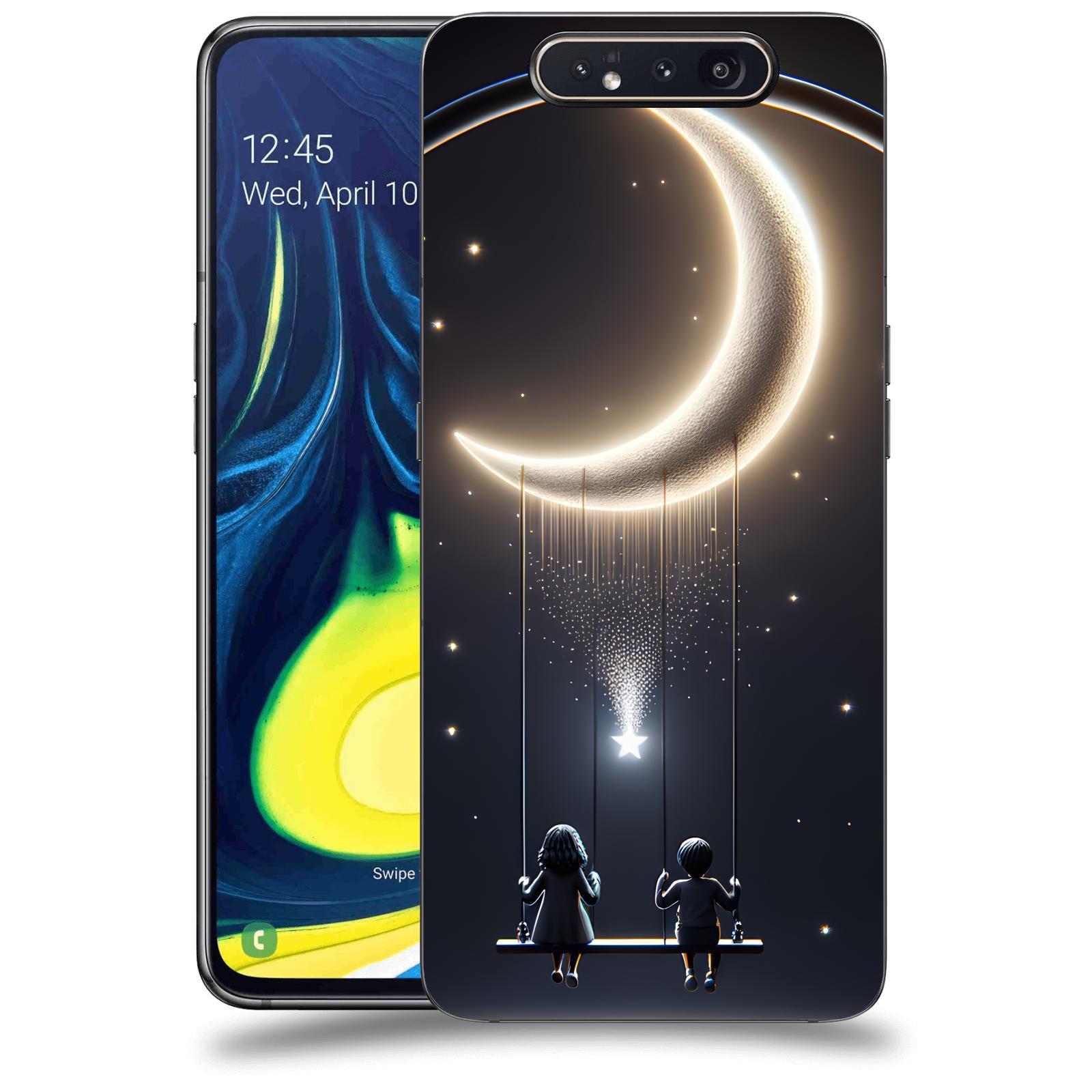 ACOVER Kryt na mobil Samsung Galaxy A80 A805F - Love on the Moon 2