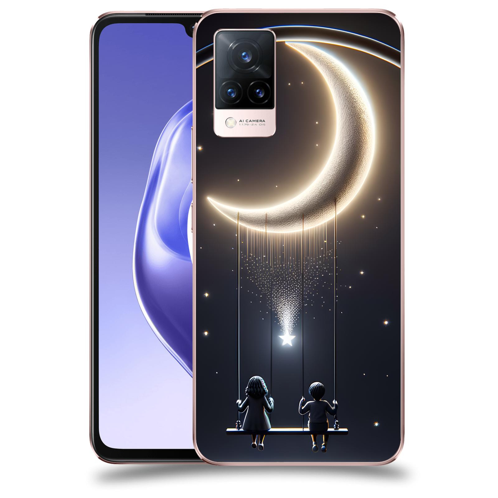 ACOVER Kryt na mobil Vivo V21 5G - Love on the Moon 2