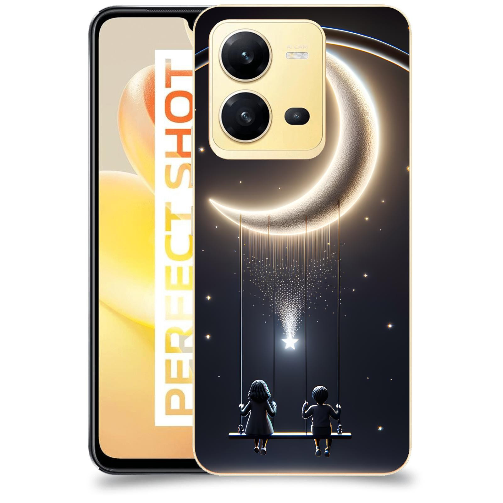 ACOVER Kryt na mobil Vivo X80 Lite - Love on the Moon 2