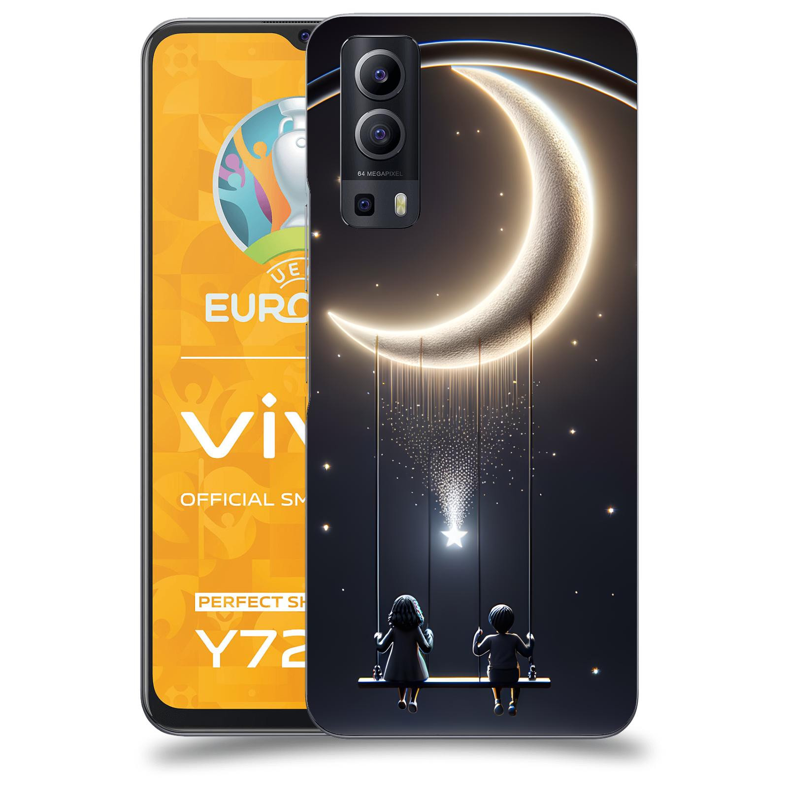 ACOVER Kryt na mobil Vivo Y72 5G - Love on the Moon 2