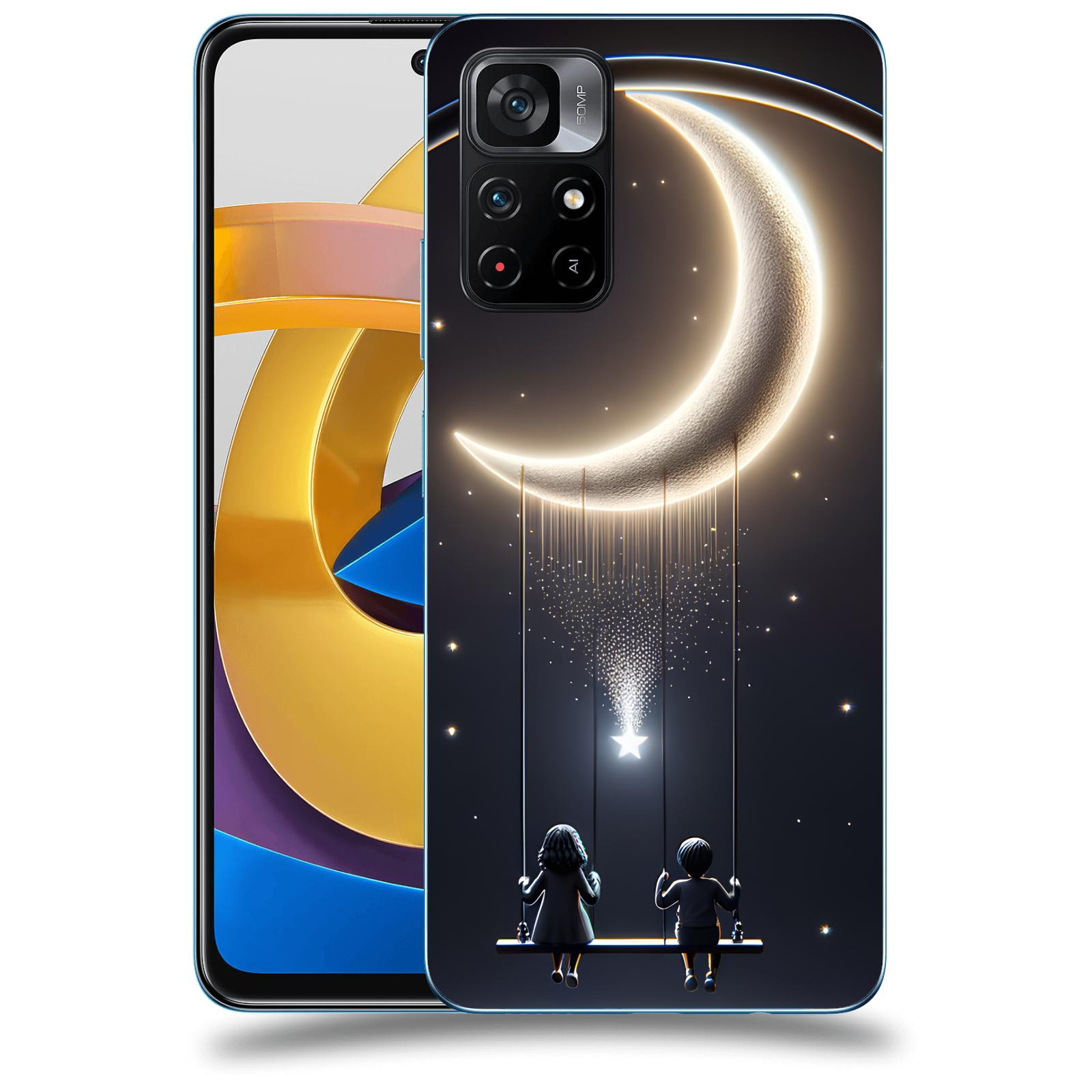 ACOVER Kryt na mobil Xiaomi Poco M4 Pro - Love on the Moon 2