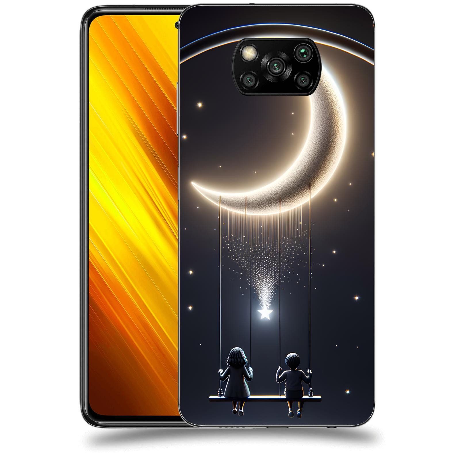 ACOVER Kryt na mobil Xiaomi Poco X3 - Love on the Moon 2