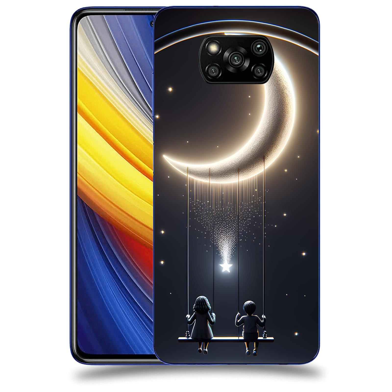 ACOVER Kryt na mobil Xiaomi Poco X3 Pro - Love on the Moon 2