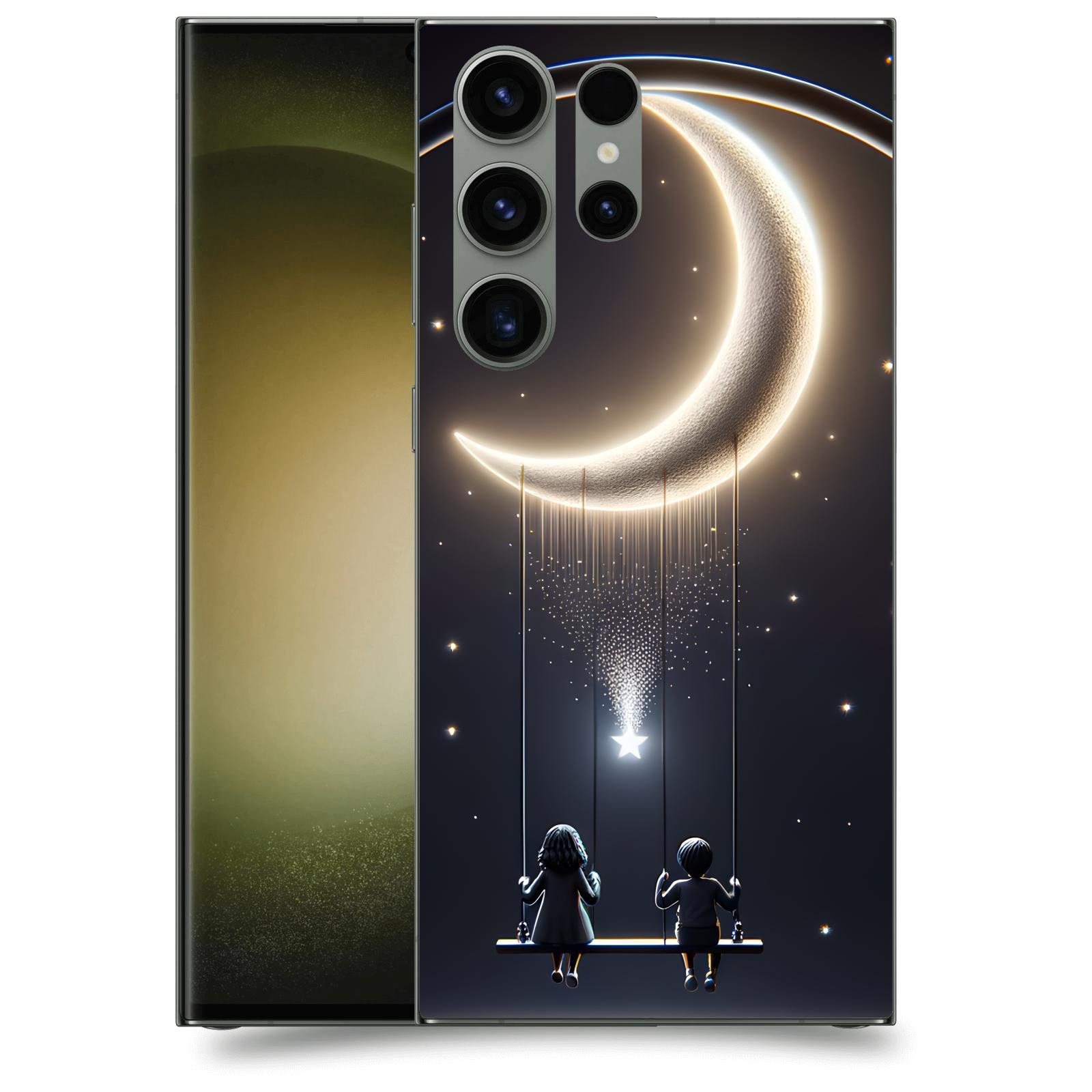 ACOVER Kryt na mobil Samsung Galaxy S23 Ultra 5G - Love on the Moon 2
