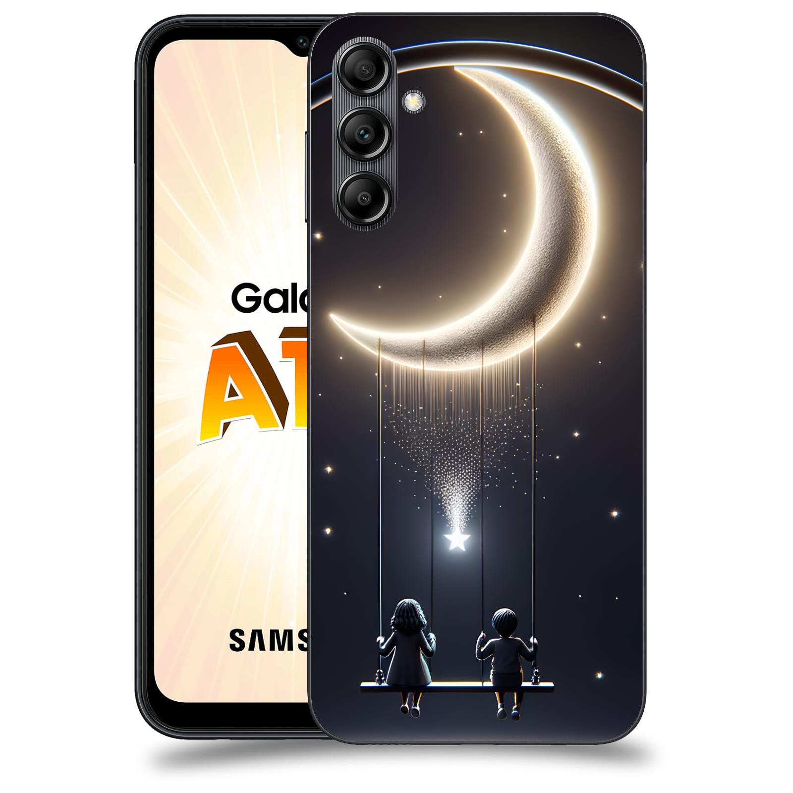 ACOVER Kryt na mobil Samsung Galaxy A14 LTE - Love on the Moon 2