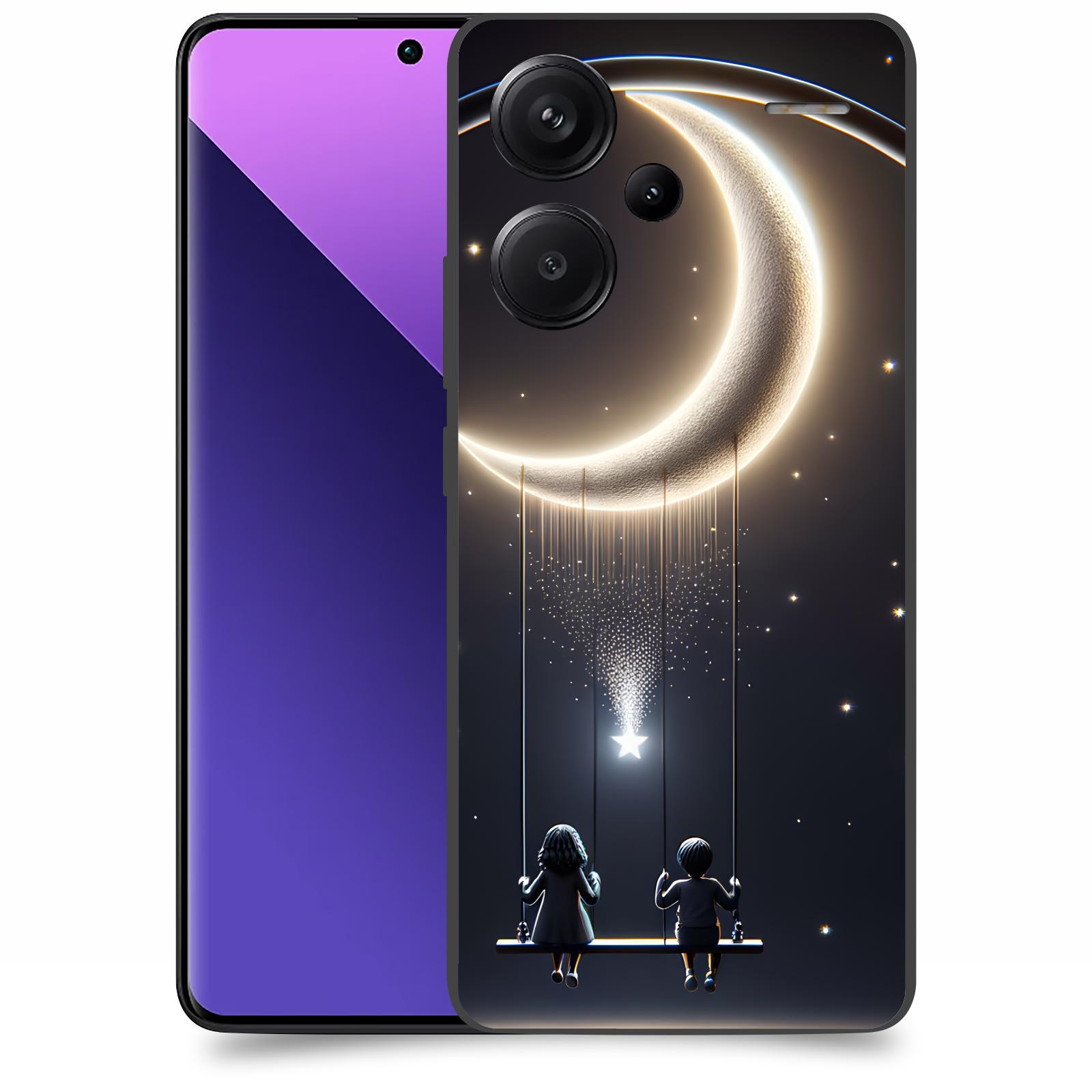 ACOVER Kryt na mobil Xiaomi Redmi Note 13 Pro 5G - Love on the Moon 2