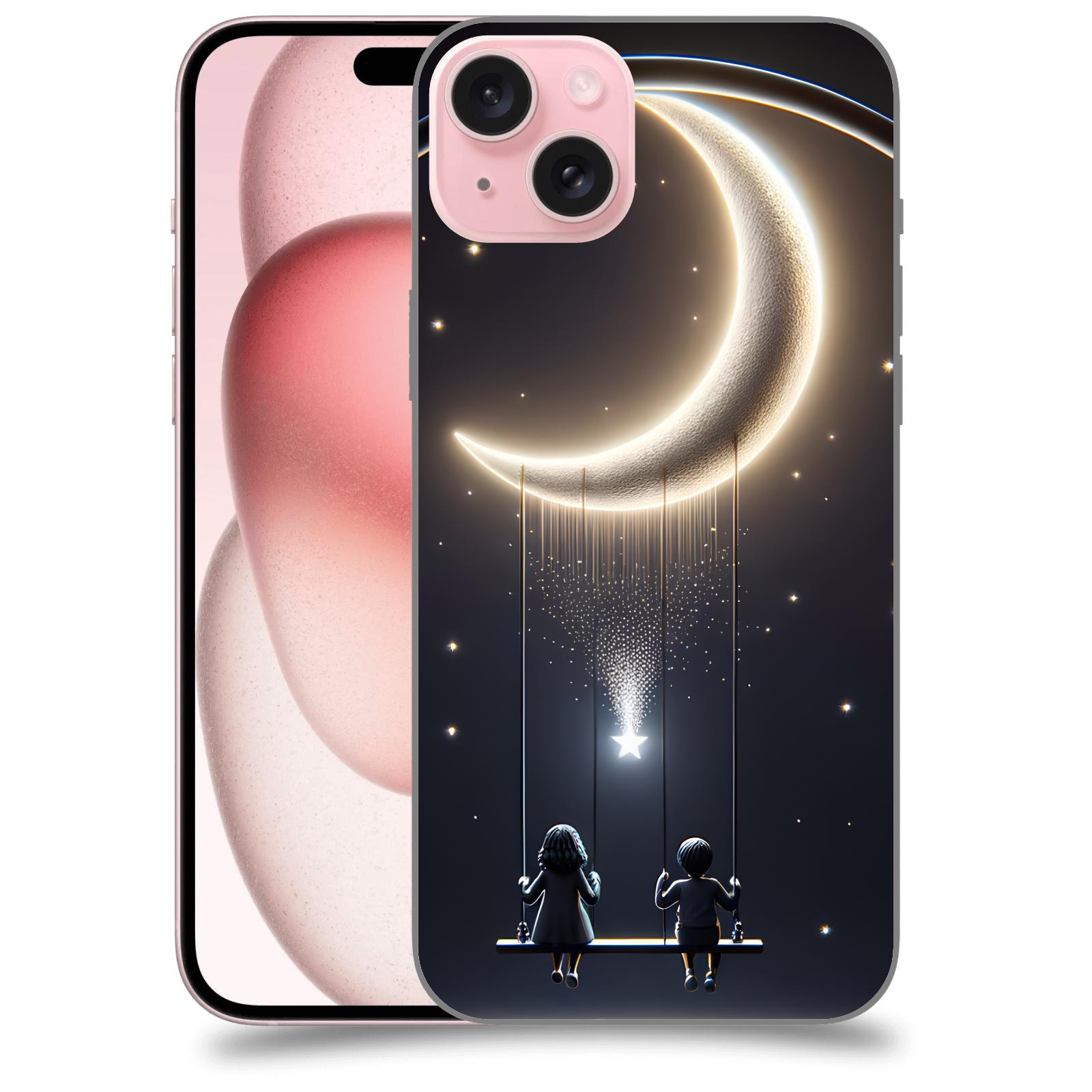 ACOVER Kryt na mobil Apple iPhone 15 plus - Love on the Moon 2