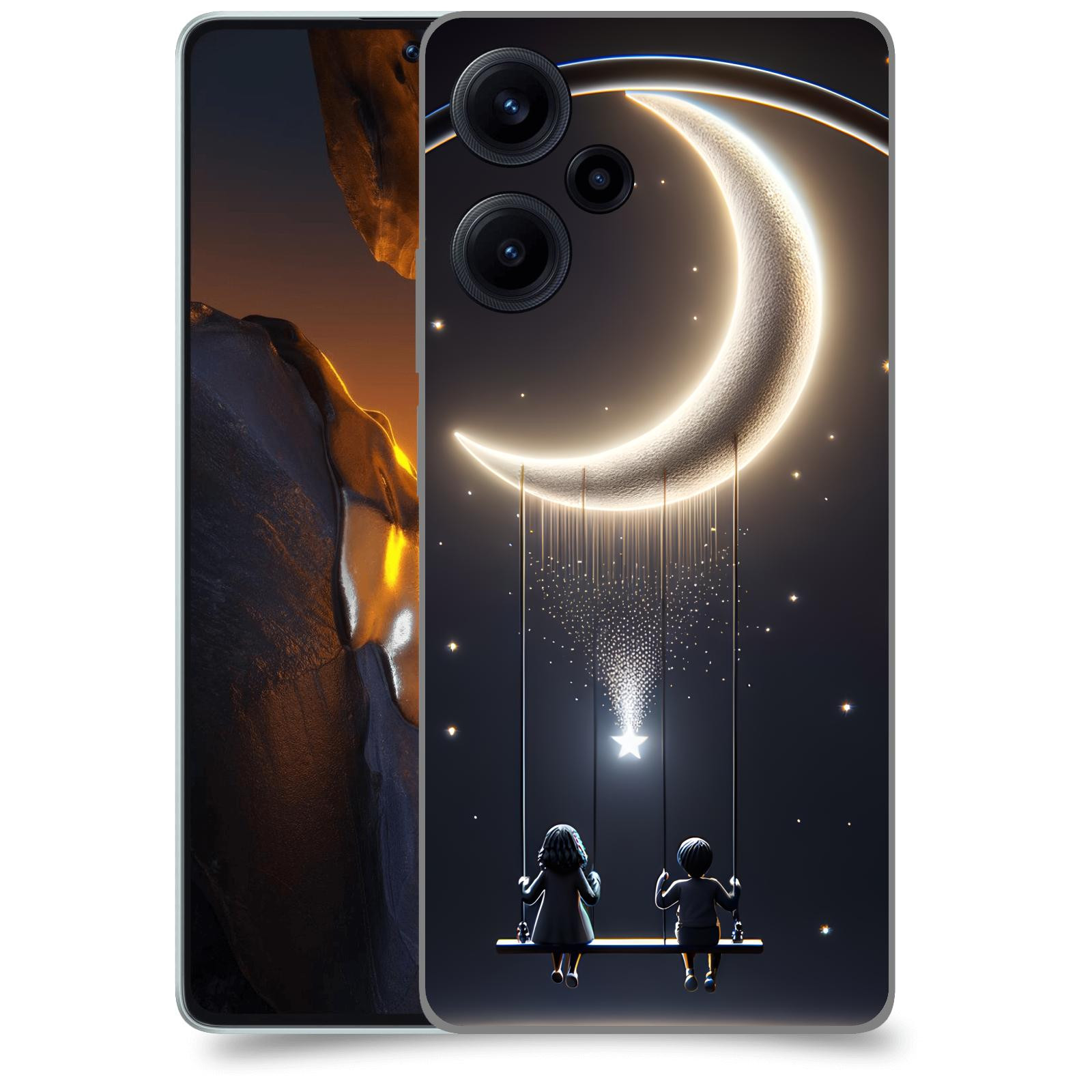 ACOVER Kryt na mobil Xiaomi Poco F5 - Love on the Moon 2