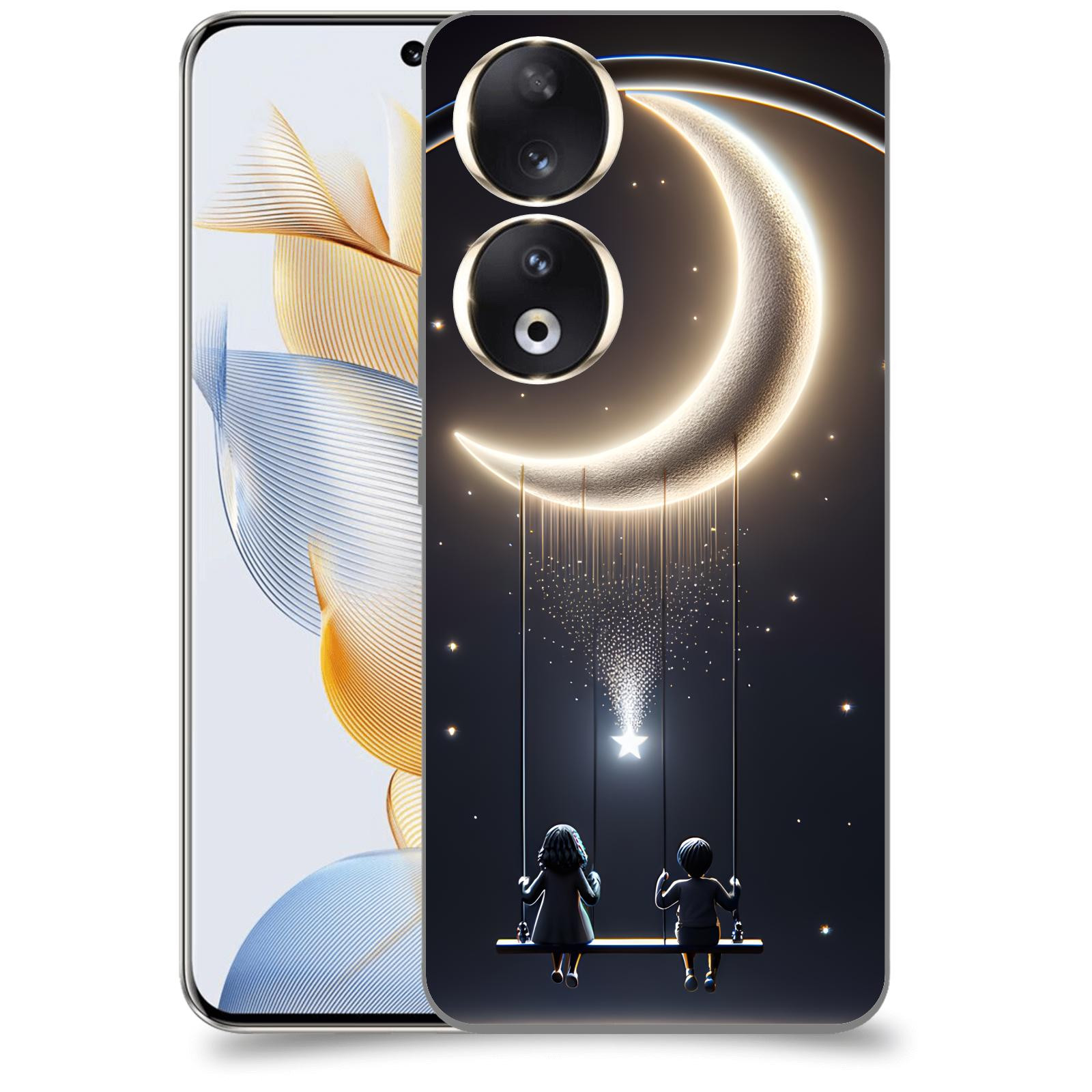 ACOVER Kryt na mobil Honor 90 - Love on the Moon 2