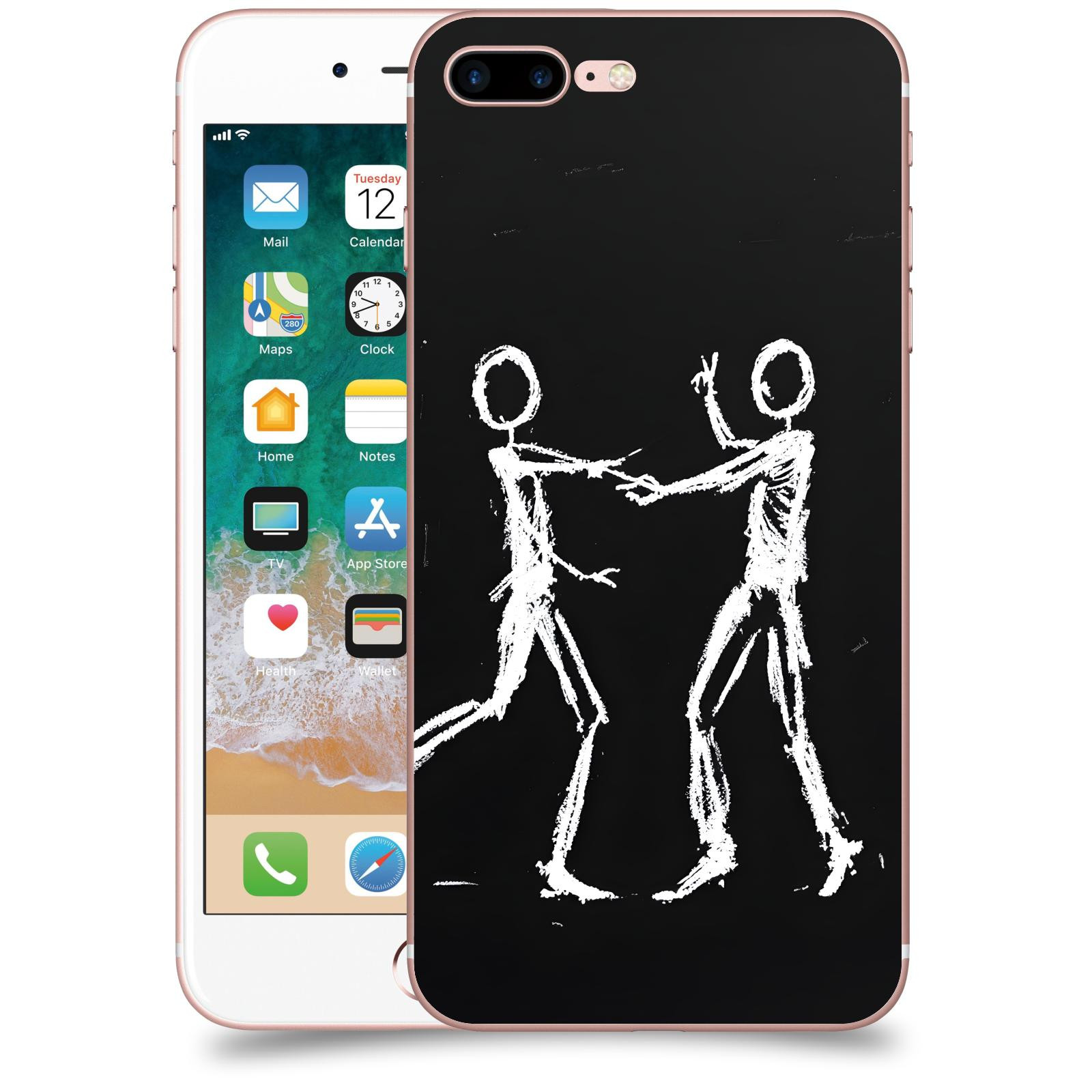 ACOVER Kryt na mobil Apple iPhone 7 Plus - Siluety