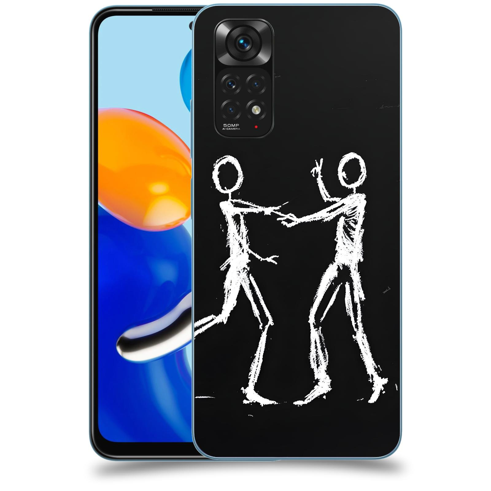 ACOVER Kryt na mobil Xiaomi Redmi Note 11 - Siluety