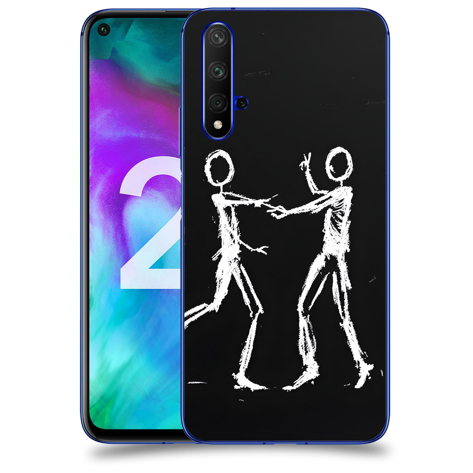 ACOVER Kryt na mobil Honor 20 - Siluety