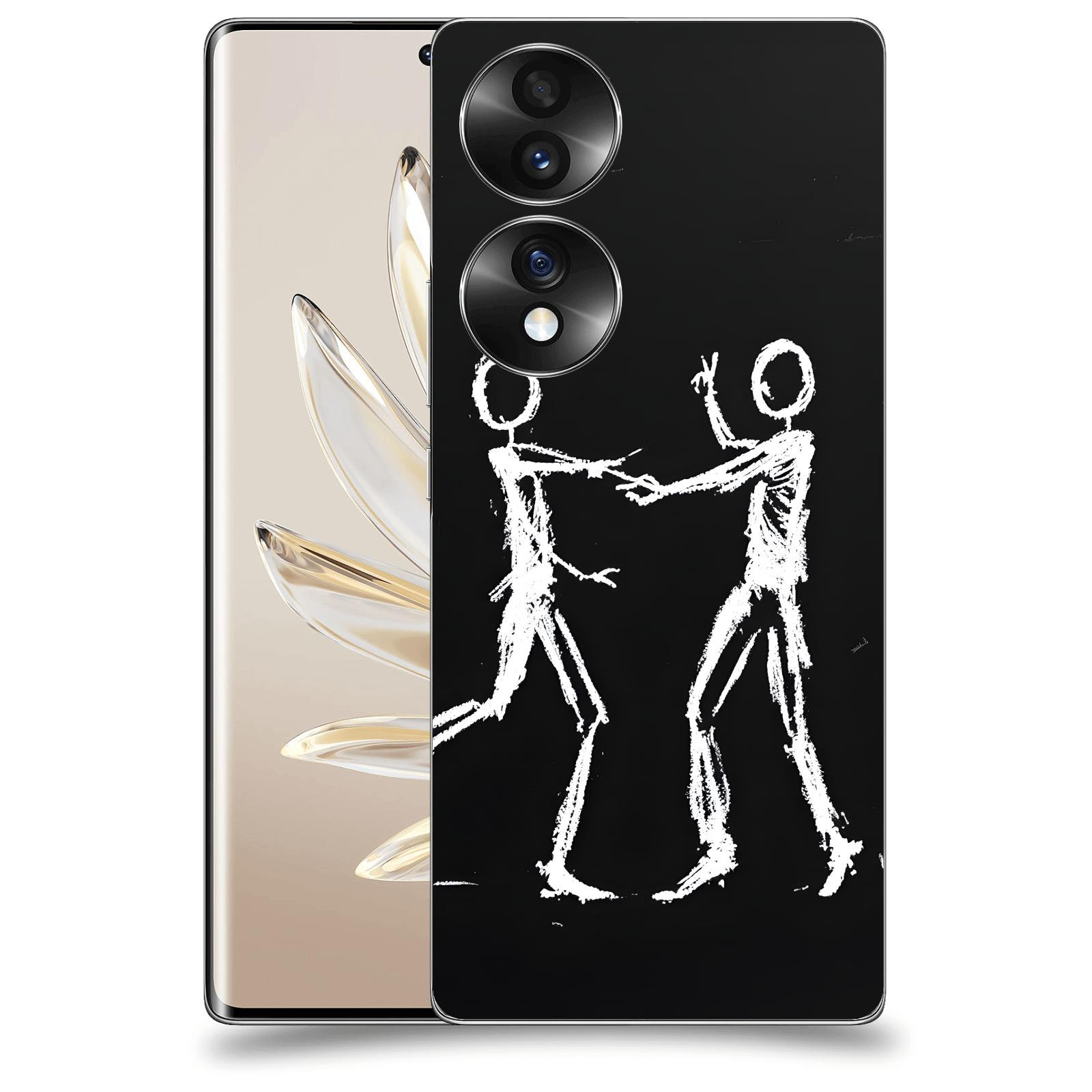 ACOVER Kryt na mobil Honor 70 - Siluety