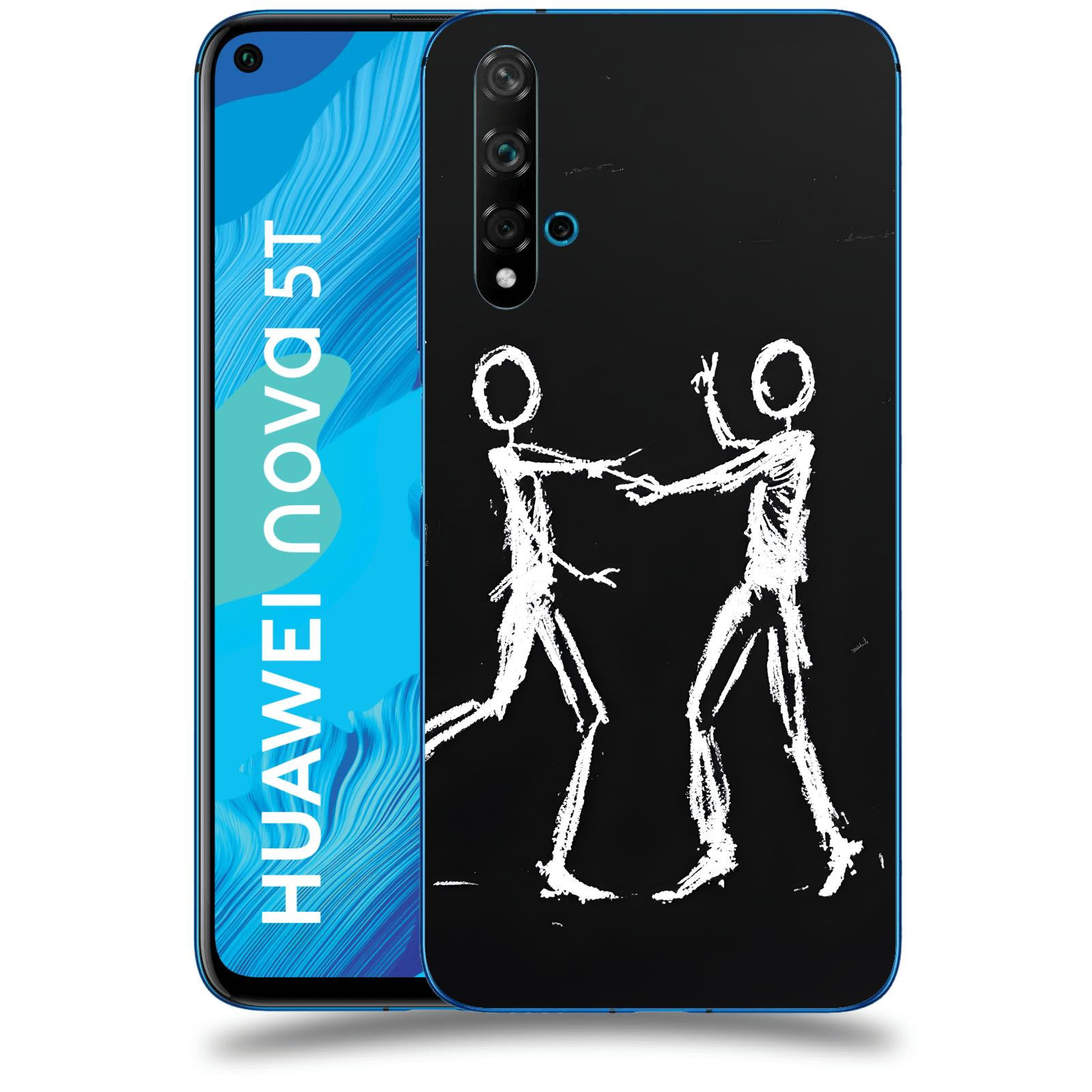 ACOVER Kryt na mobil Huawei Nova 5T - Siluety