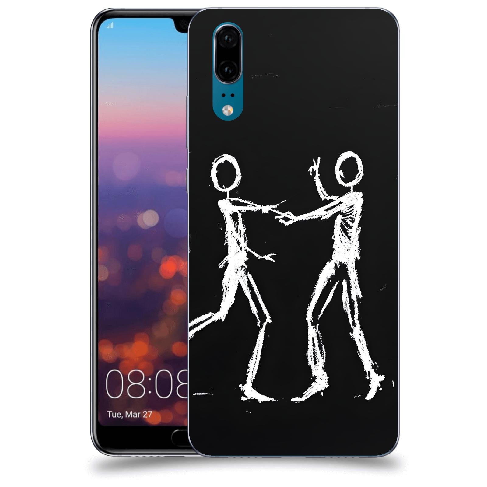 ACOVER Kryt na mobil Huawei P20 - Siluety
