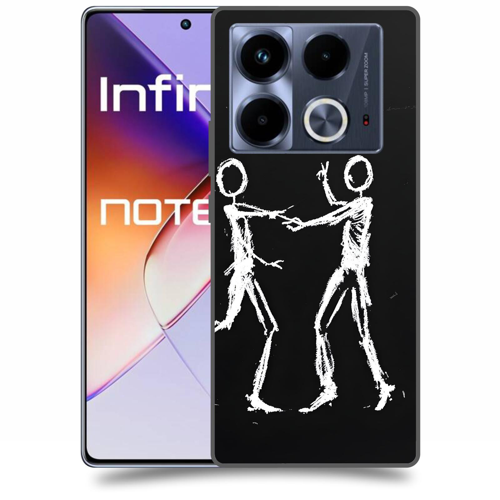ACOVER Kryt na mobil Infinix Note 40 - Siluety