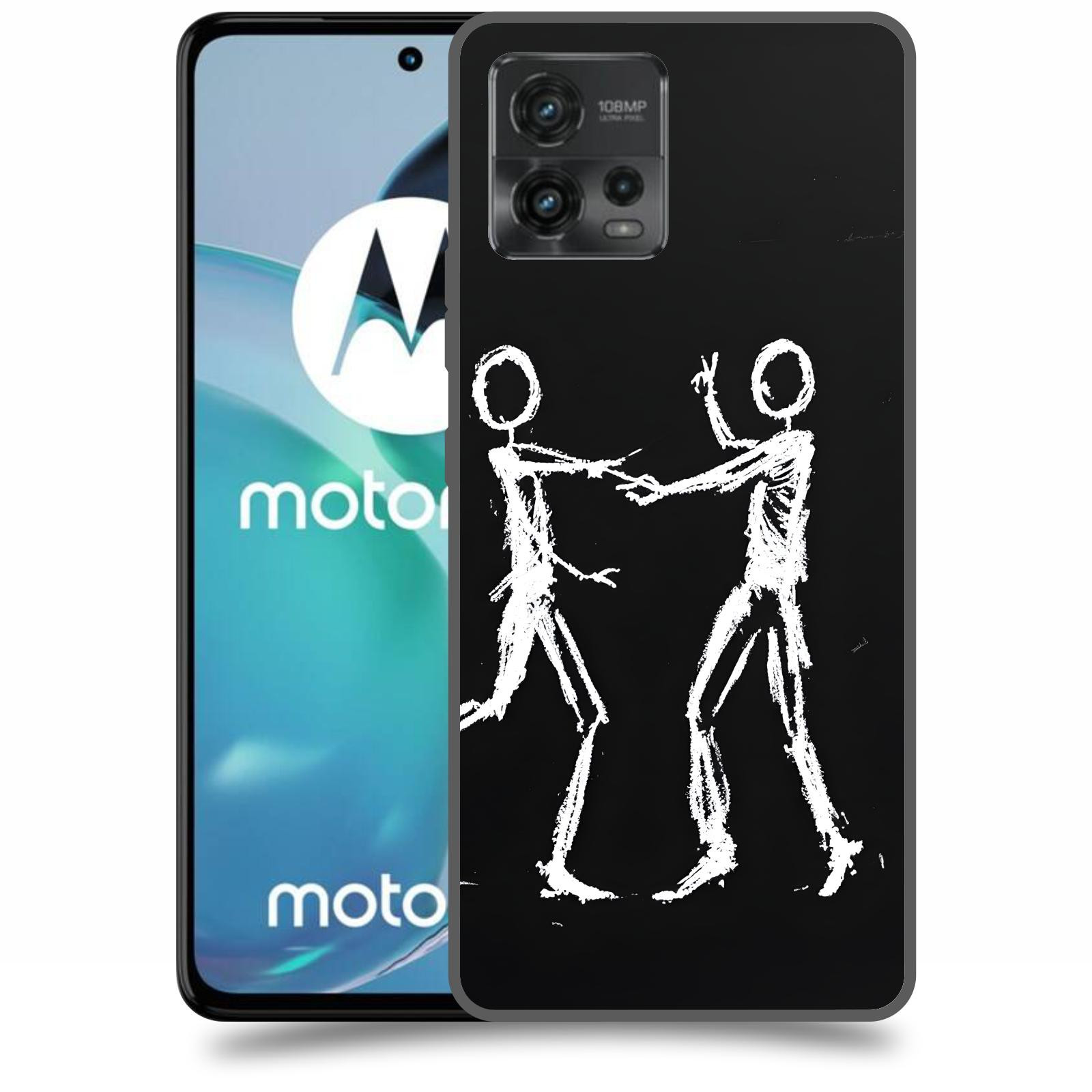 ACOVER Kryt na mobil Motorola Moto G72 - Siluety
