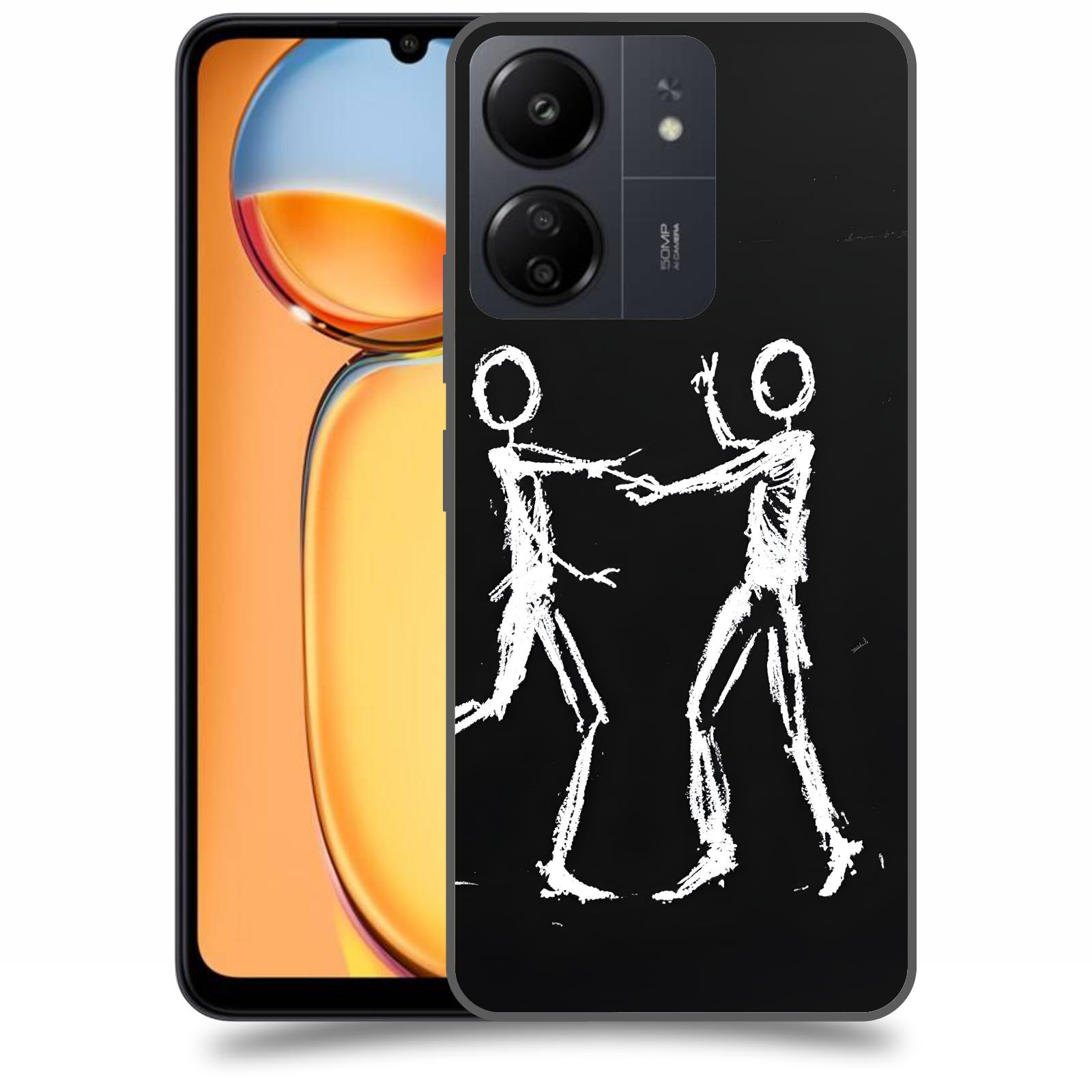 ACOVER Kryt na mobil Xiaomi Redmi 13C  Siluety