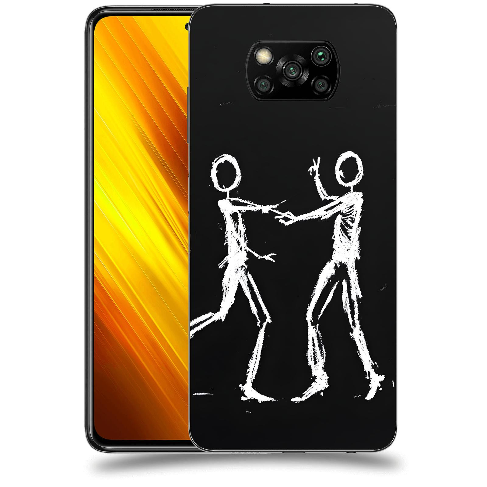 ACOVER Kryt na mobil Xiaomi Poco X3 - Siluety