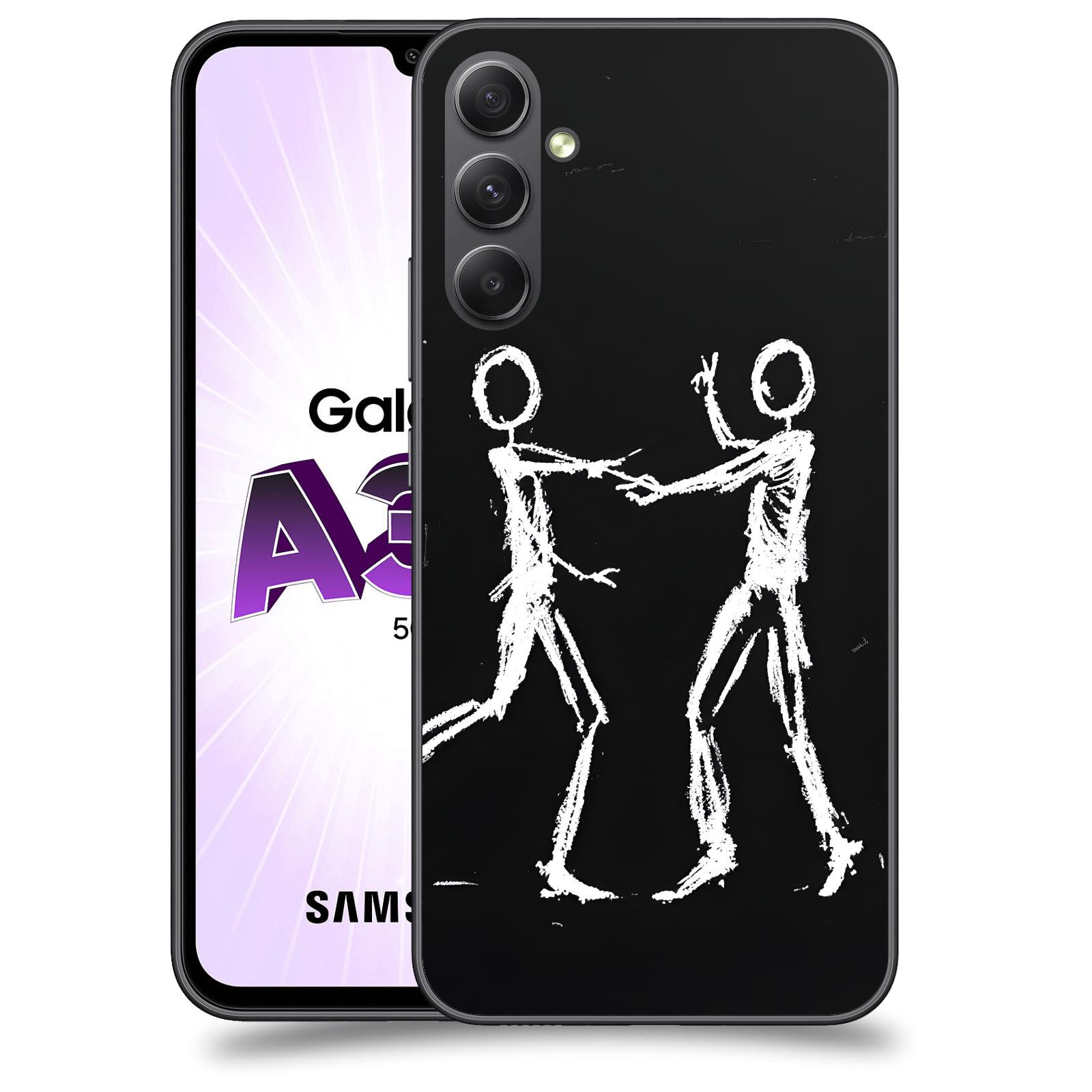 ACOVER Kryt na mobil Samsung Galaxy A34 - Siluety
