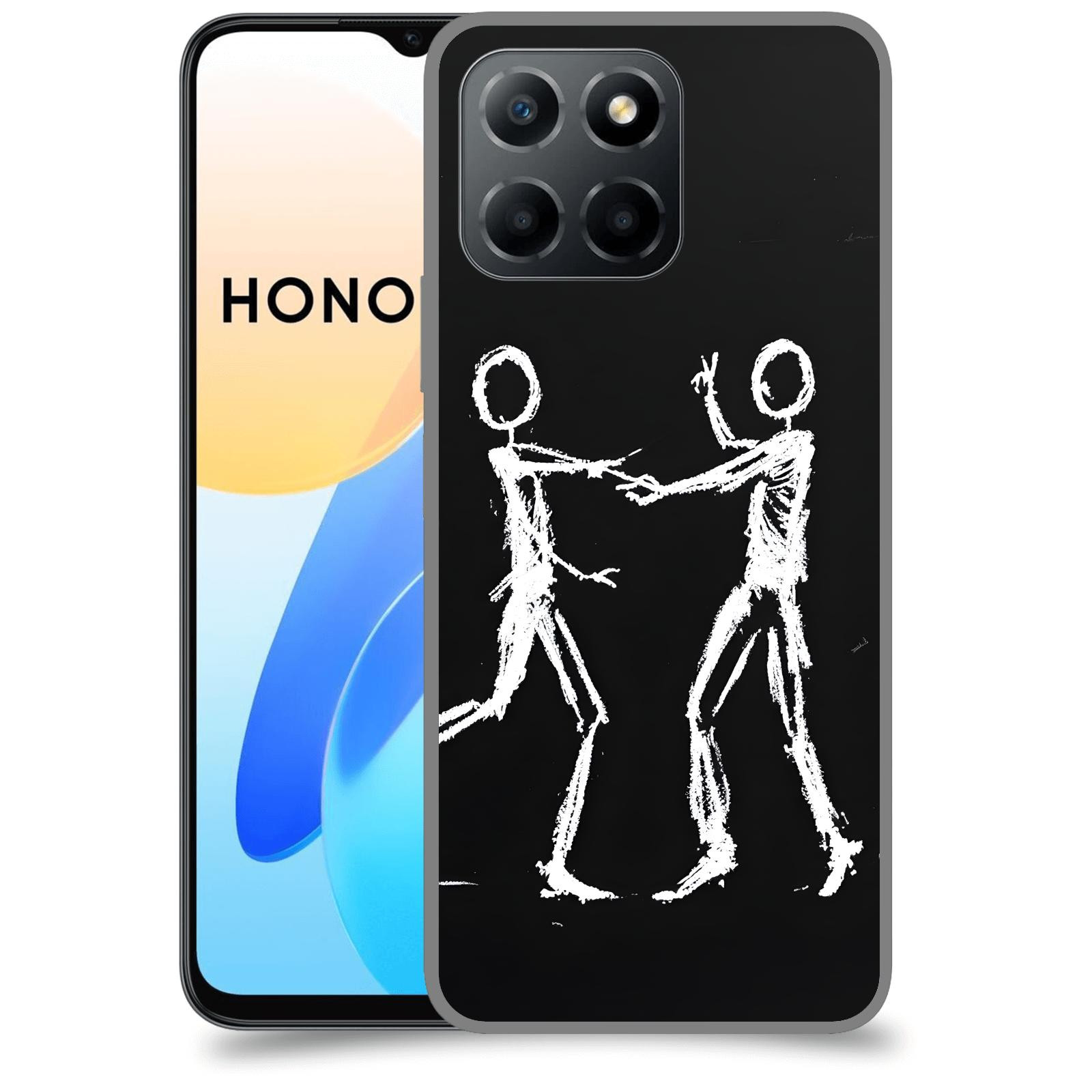 ACOVER Kryt na mobil Honor X8 4G - Siluety