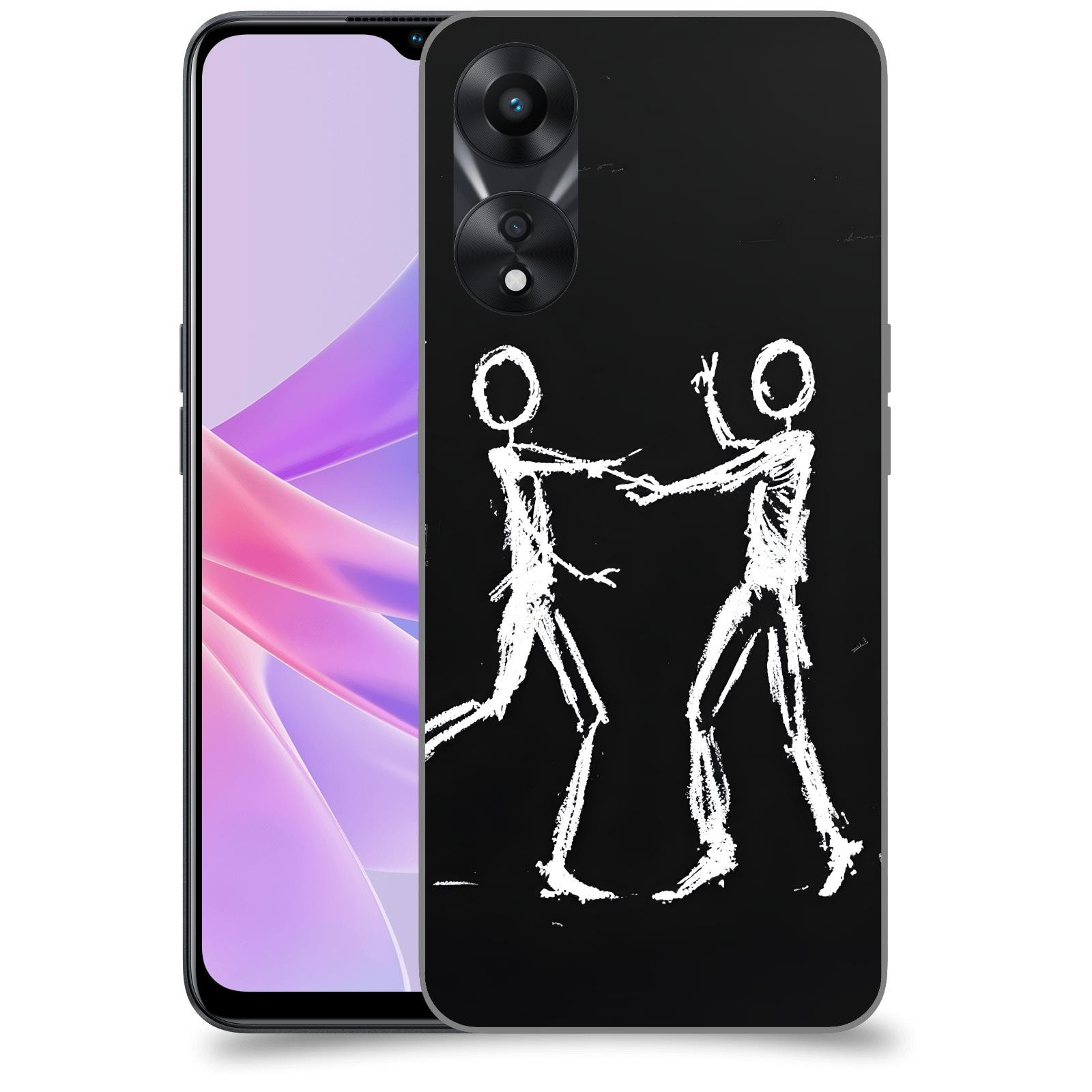 ACOVER Kryt na mobil OPPO A78 5G - Siluety