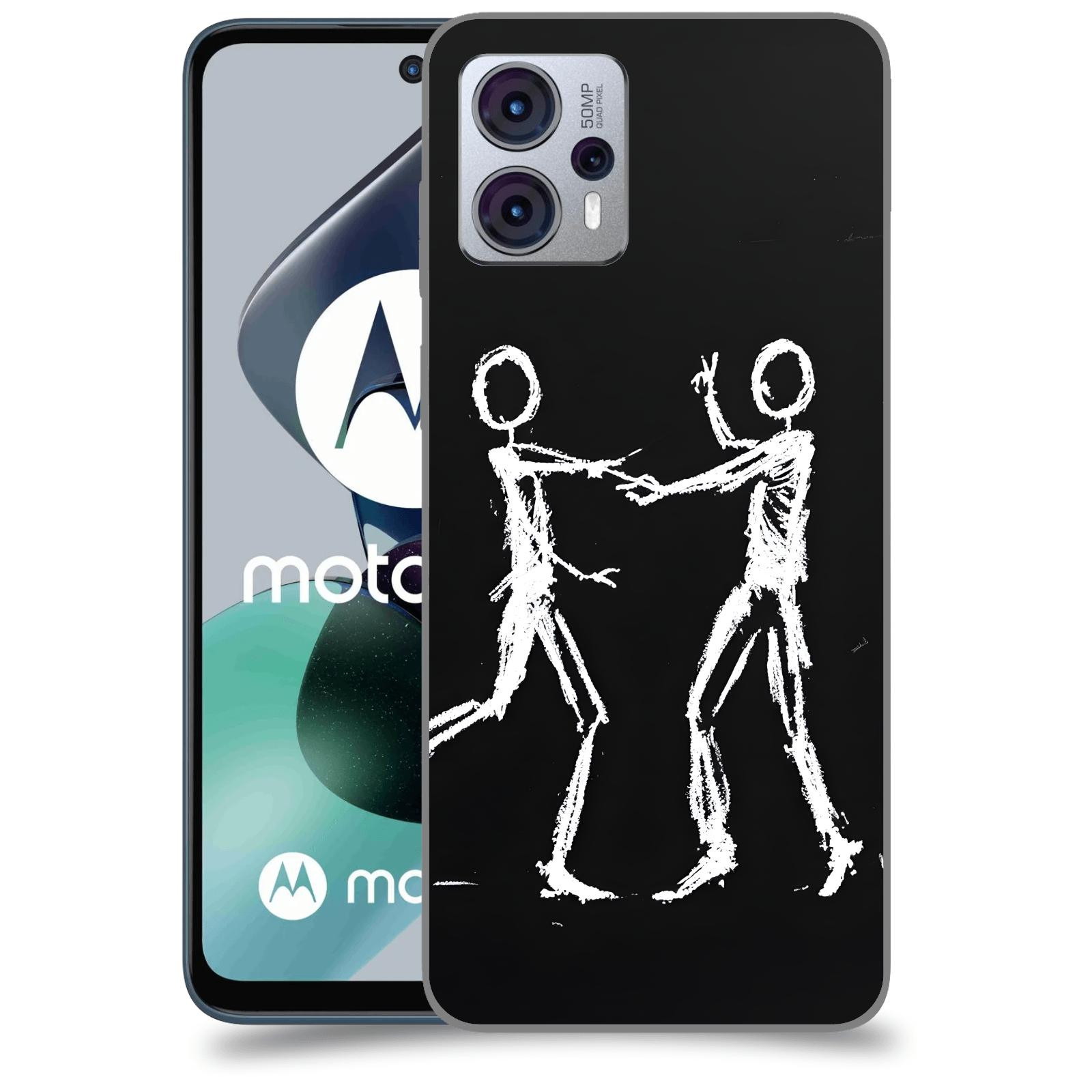 ACOVER Kryt na mobil Motorola Moto G23 - Siluety