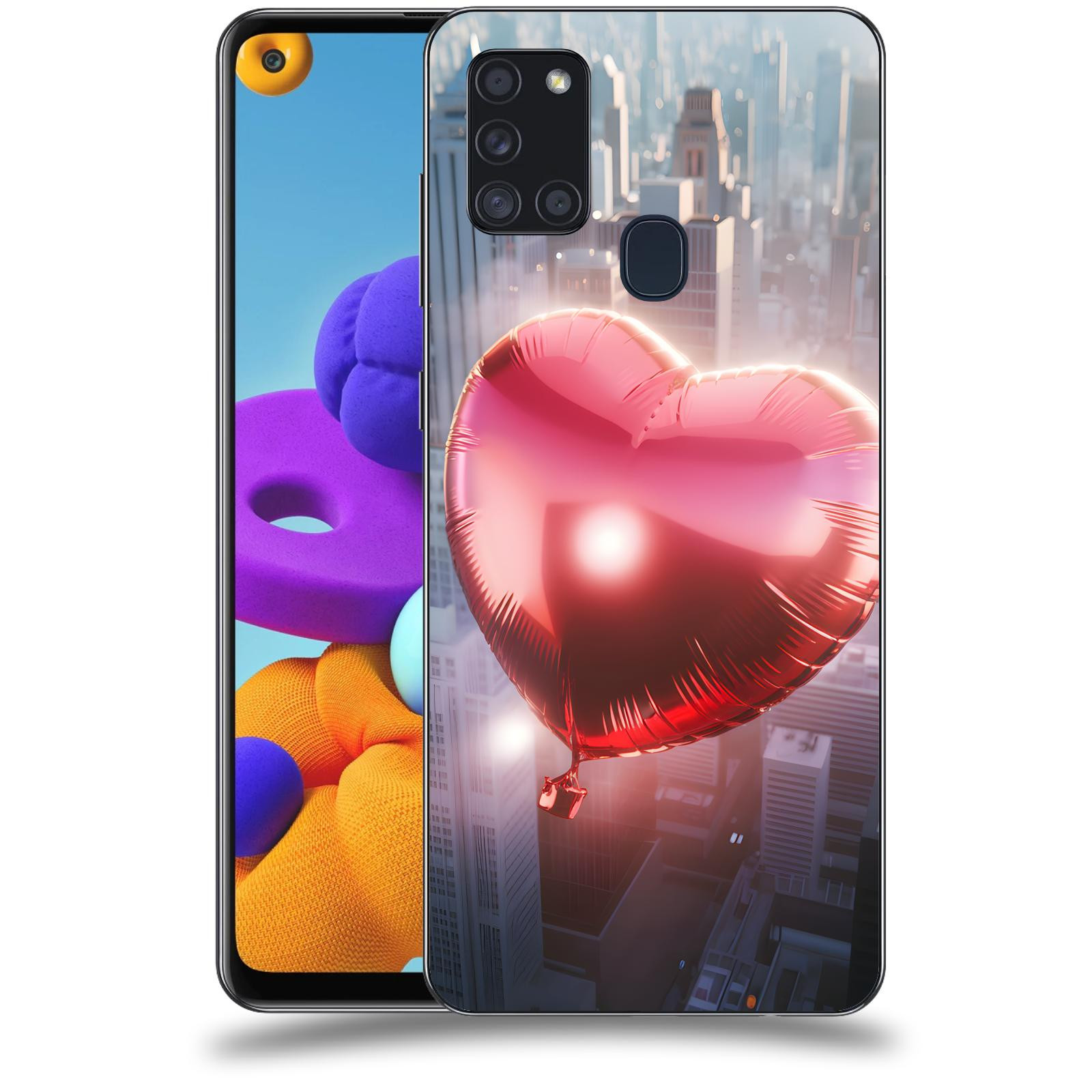 ACOVER Kryt na mobil Samsung Galaxy A21s - Balónek