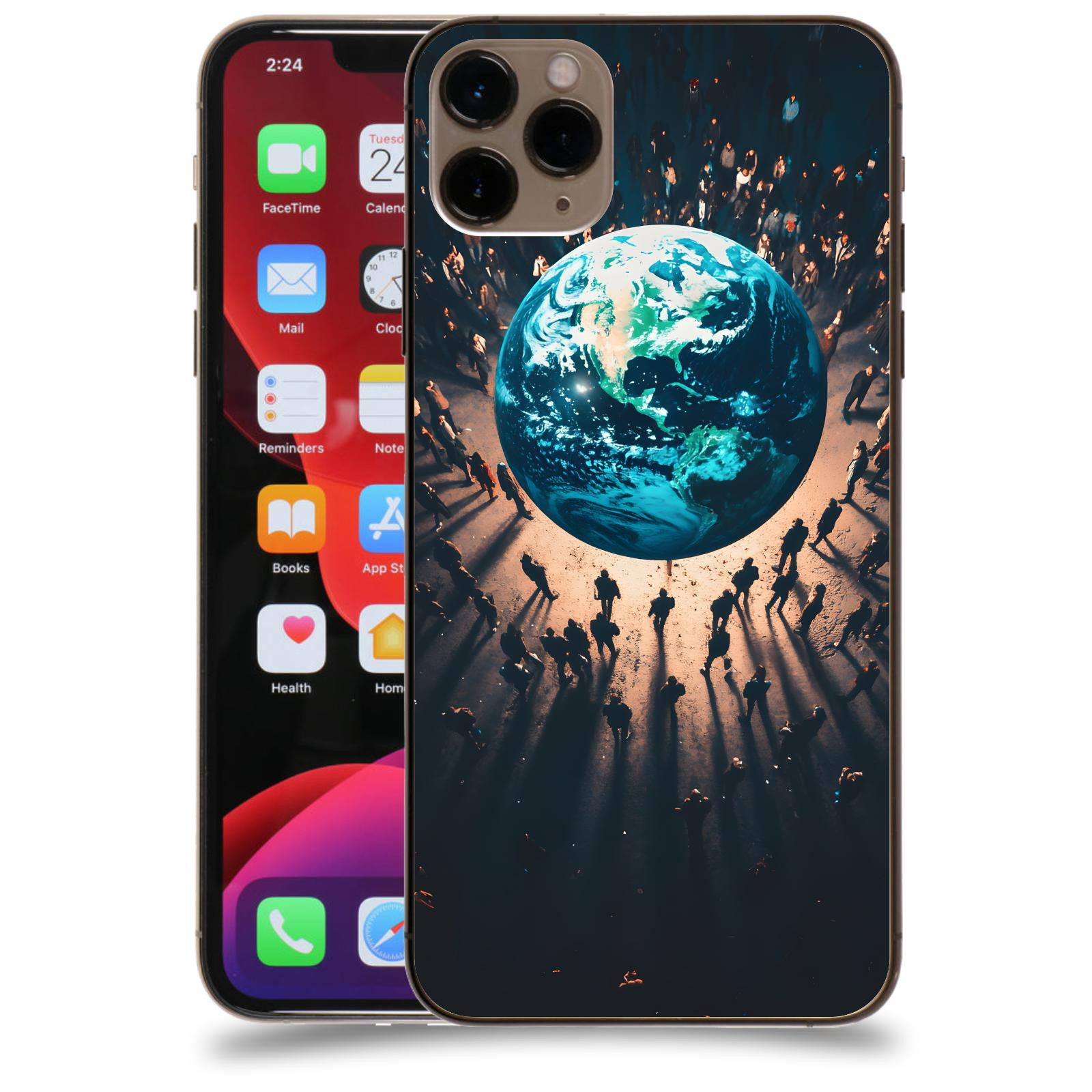 ACOVER Kryt na mobil Apple iPhone 11 Pro Max - People around the Earth