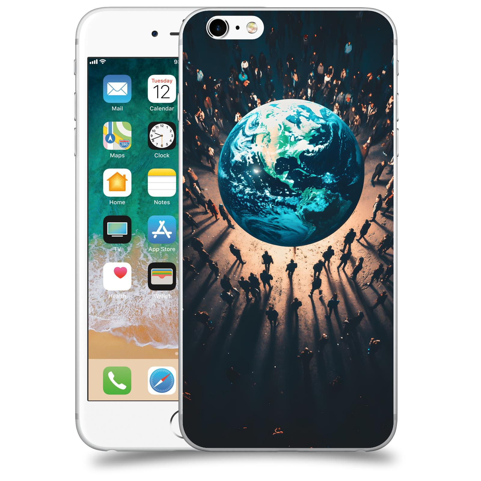 ACOVER Kryt na mobil Apple iPhone 6 Plus/6S Plus - People around the Earth