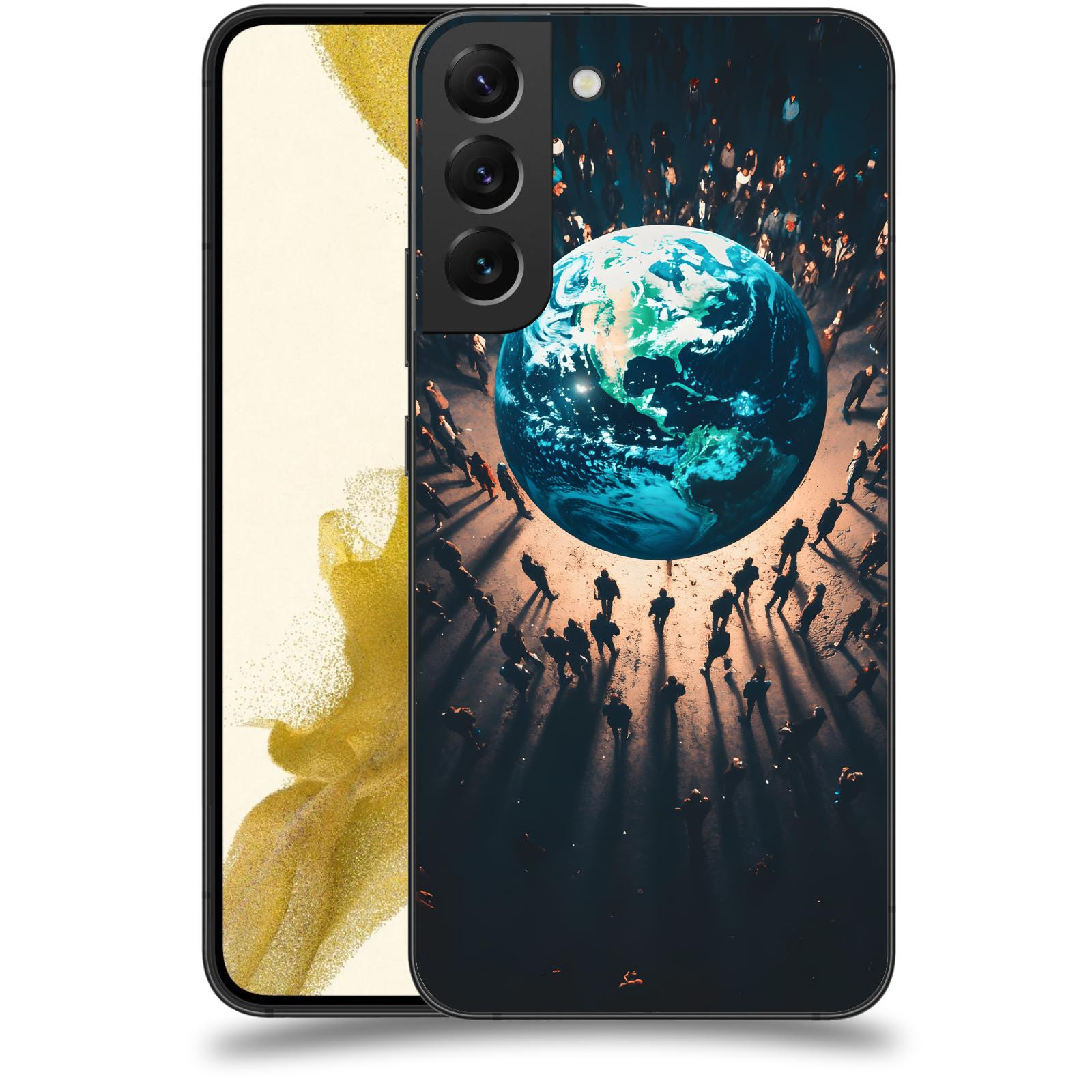 ACOVER Kryt na mobil Samsung Galaxy S22+ 5G - People around the Earth
