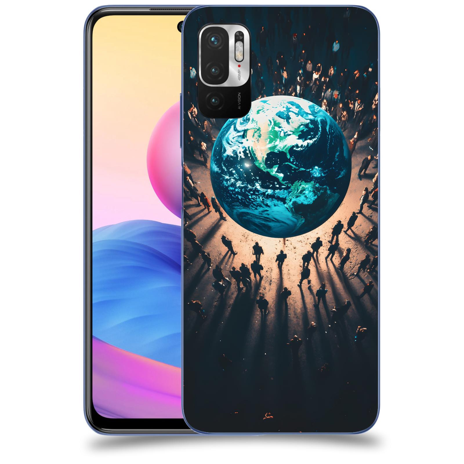 ACOVER Kryt na mobil Xiaomi Redmi Note 10 5G - People around the Earth