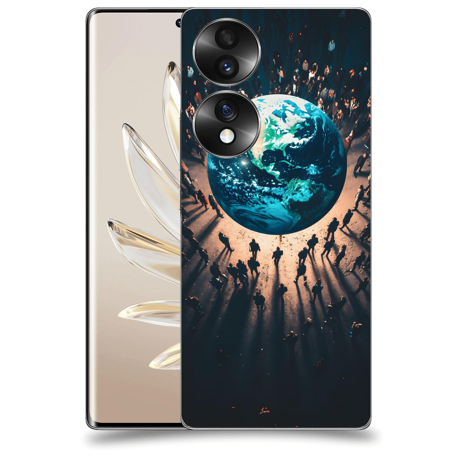 ACOVER Kryt na mobil Honor 70 - People around the Earth
