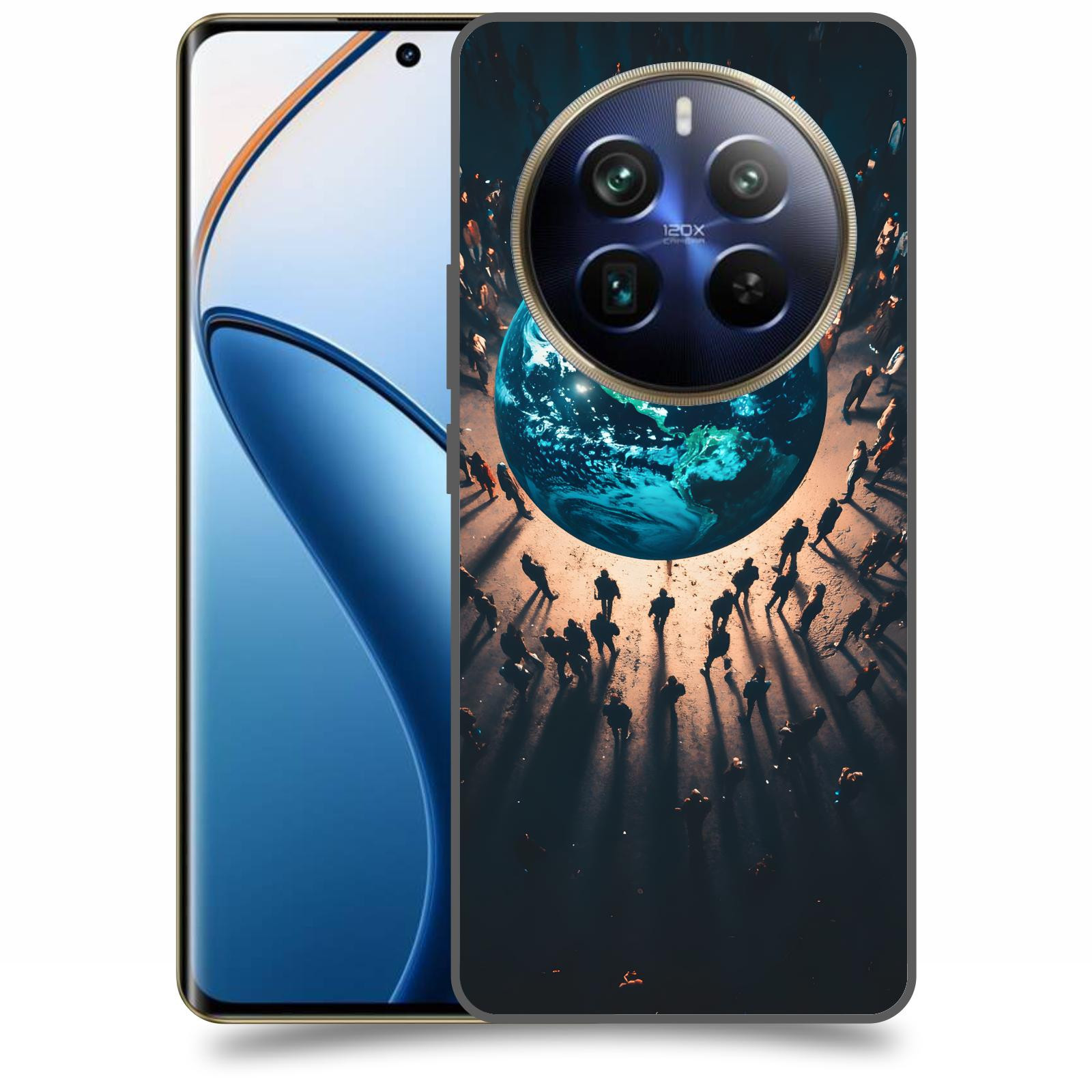 ACOVER Kryt na mobil Realme 12 pro+ 5g - People around the Earth