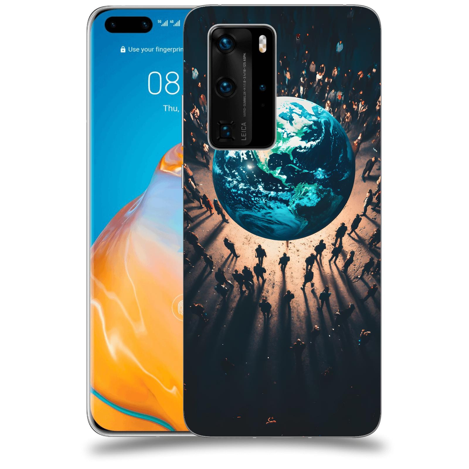 ACOVER Kryt na mobil Huawei P40 - People around the Earth