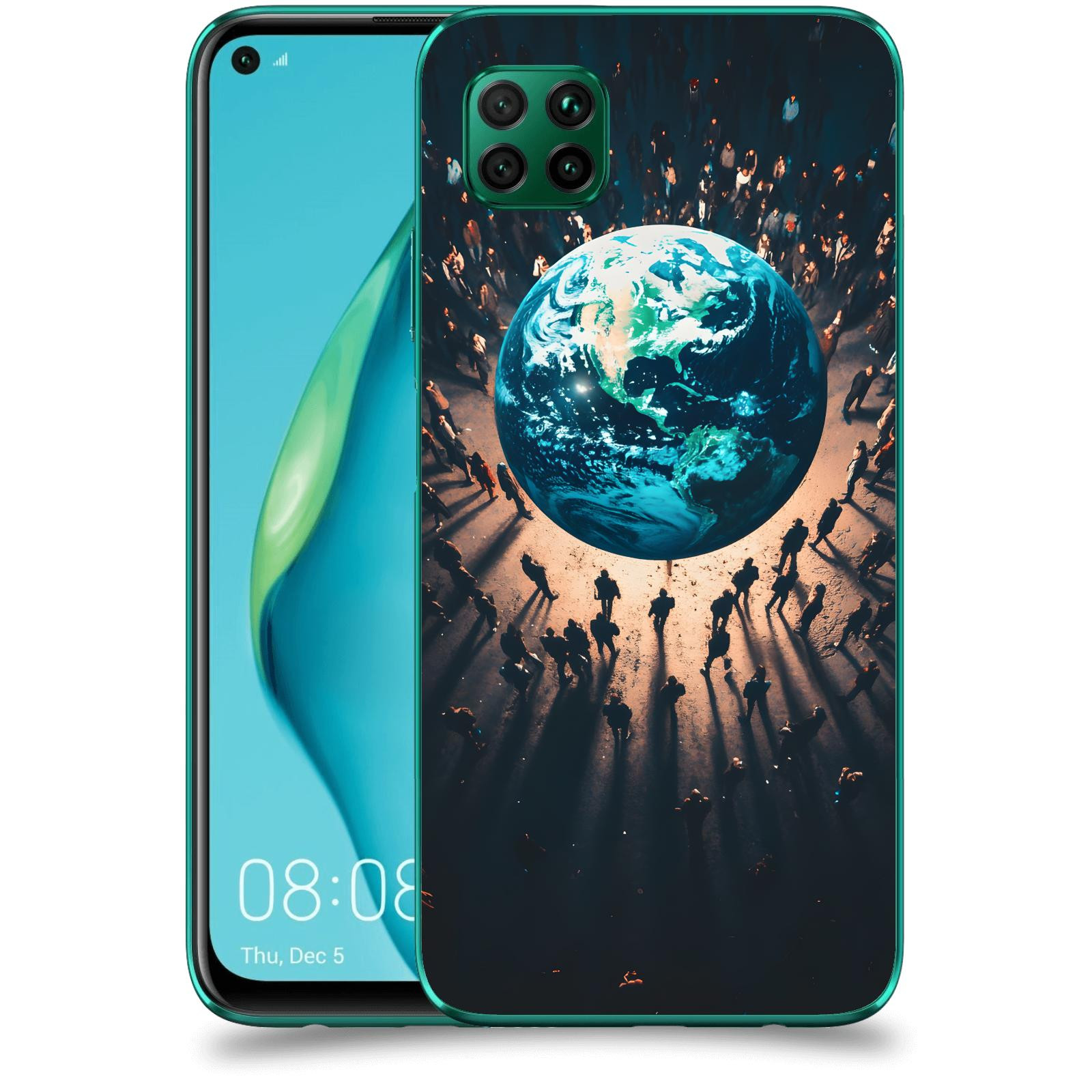 ACOVER Kryt na mobil Huawei P40 Lite - People around the Earth