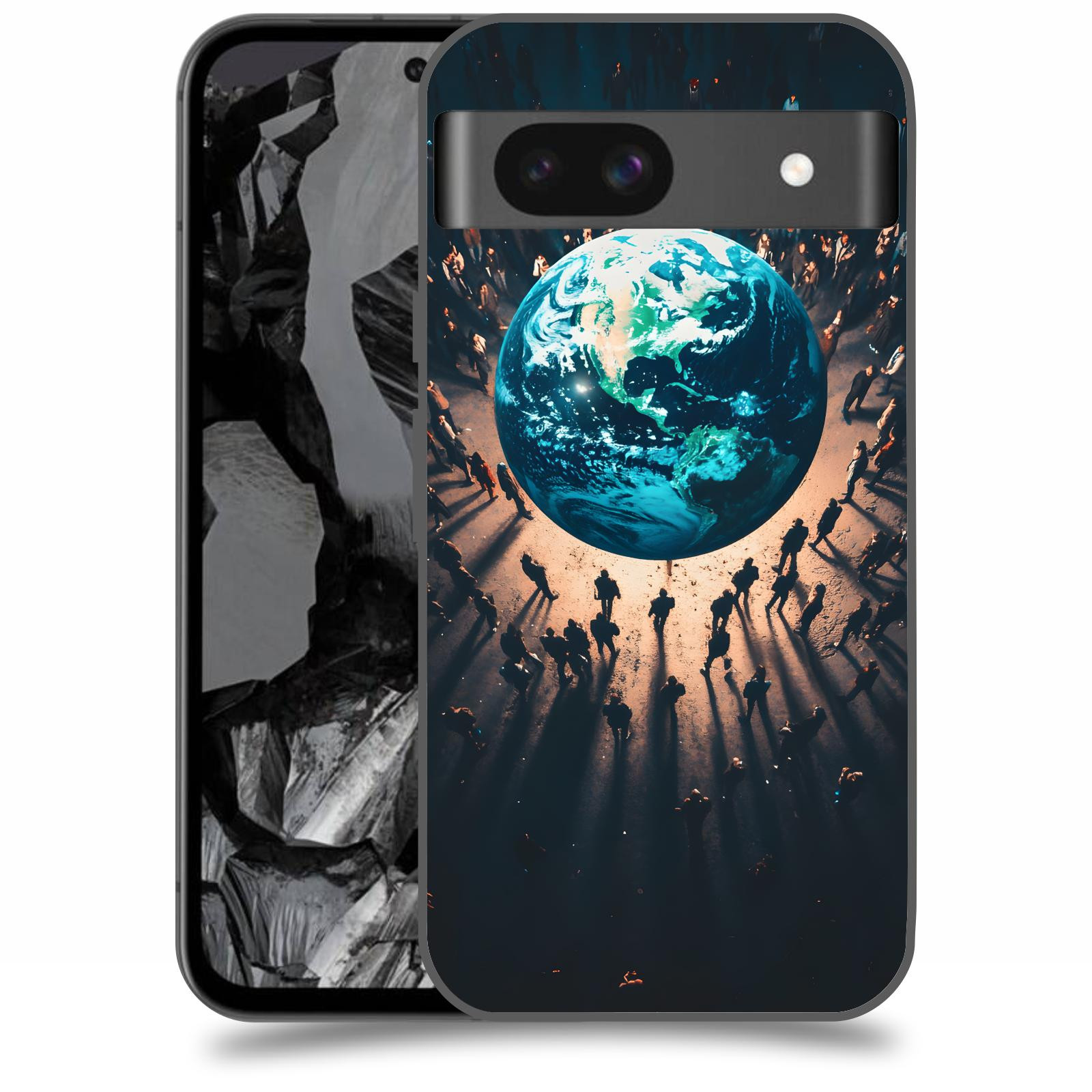 ACOVER Kryt na mobil Google Pixel 8A - People around the Earth