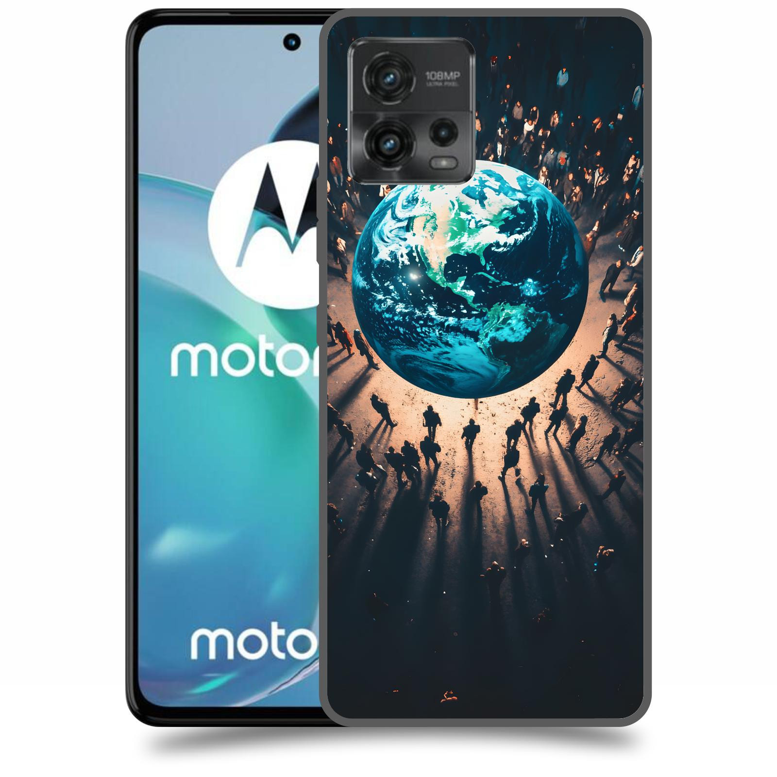 ACOVER Kryt na mobil Motorola Moto G72 - People around the Earth