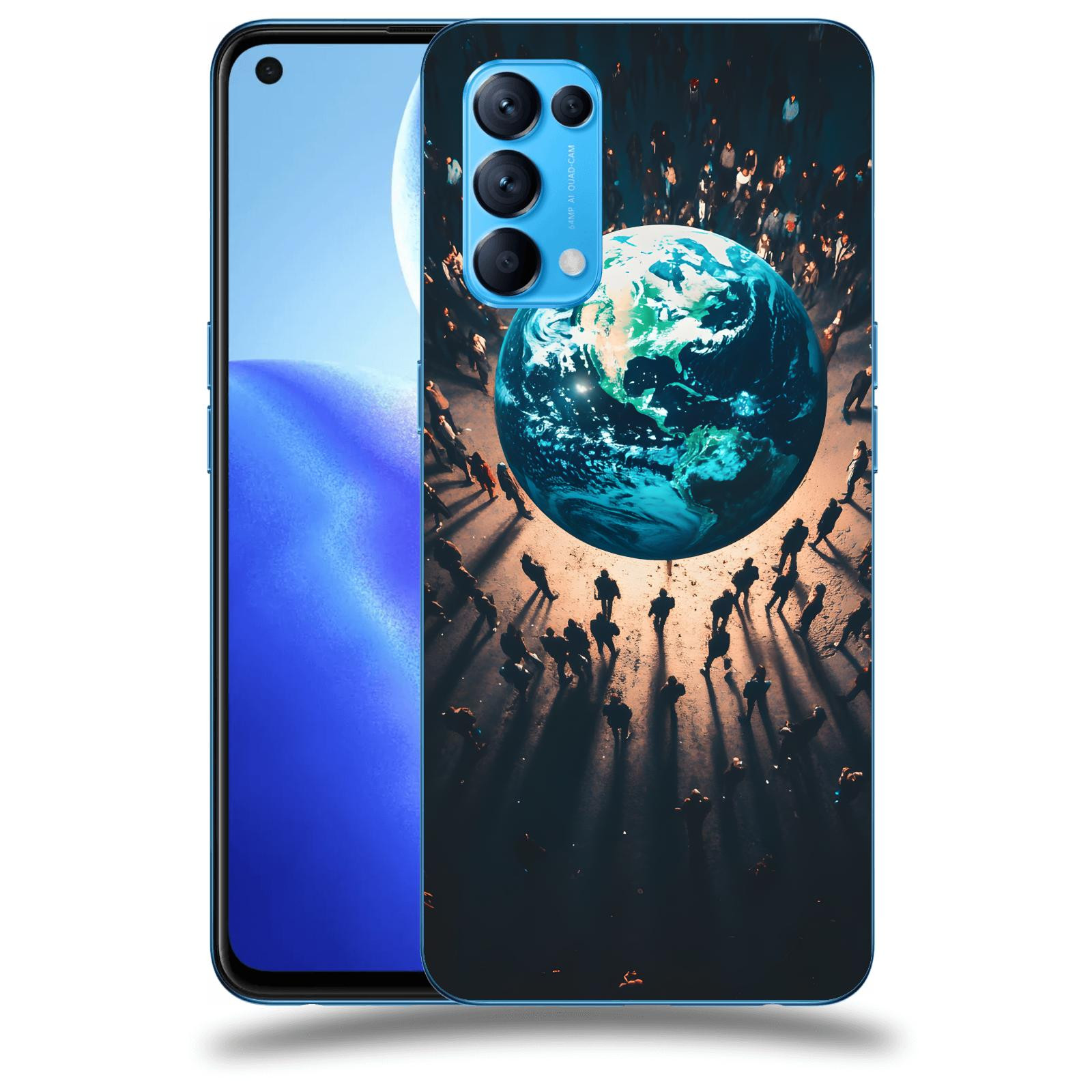 ACOVER Kryt na mobil OPPO Reno 5 5G - People around the Earth