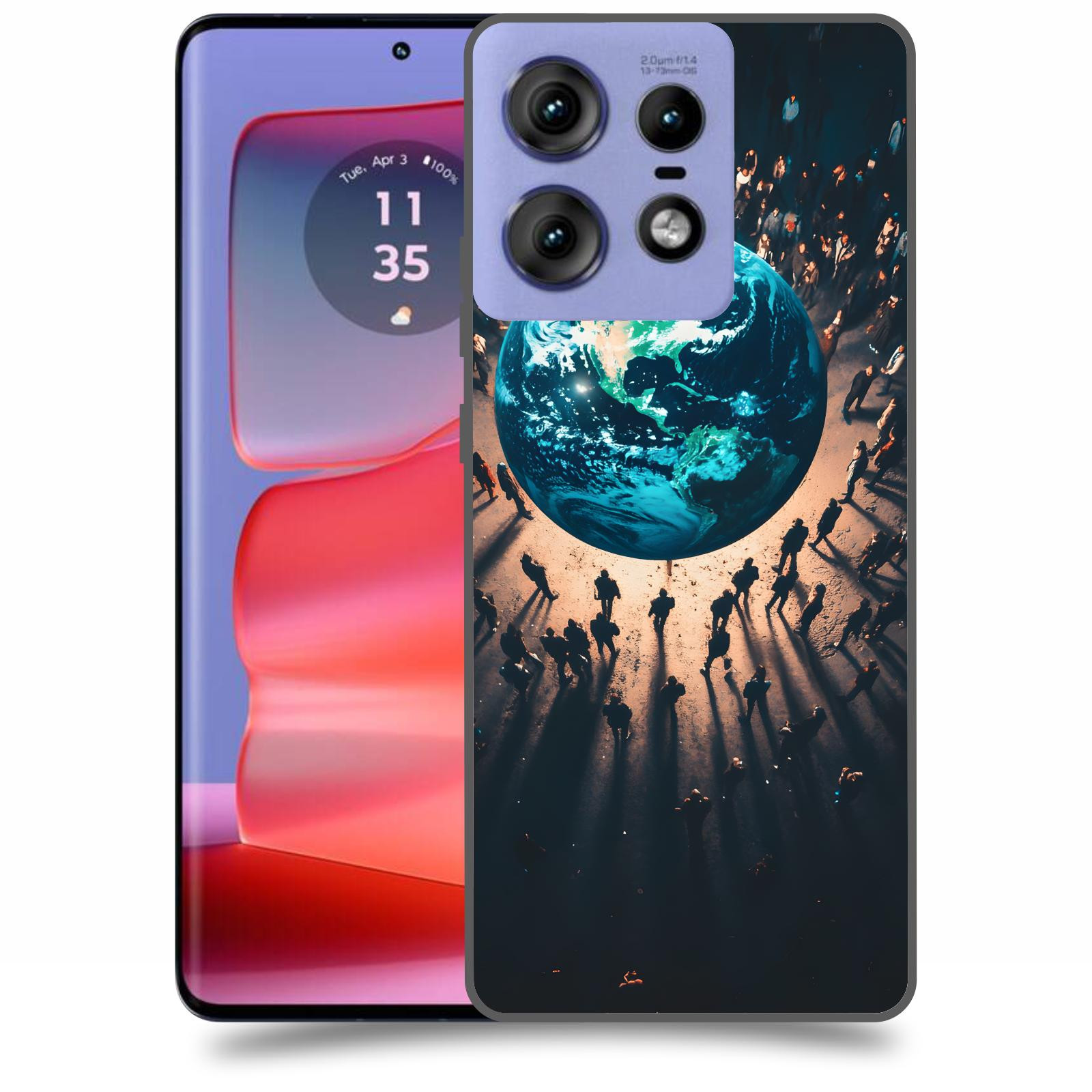 ACOVER Kryt na mobil Motorola Edge 50 Pro - People around the Earth